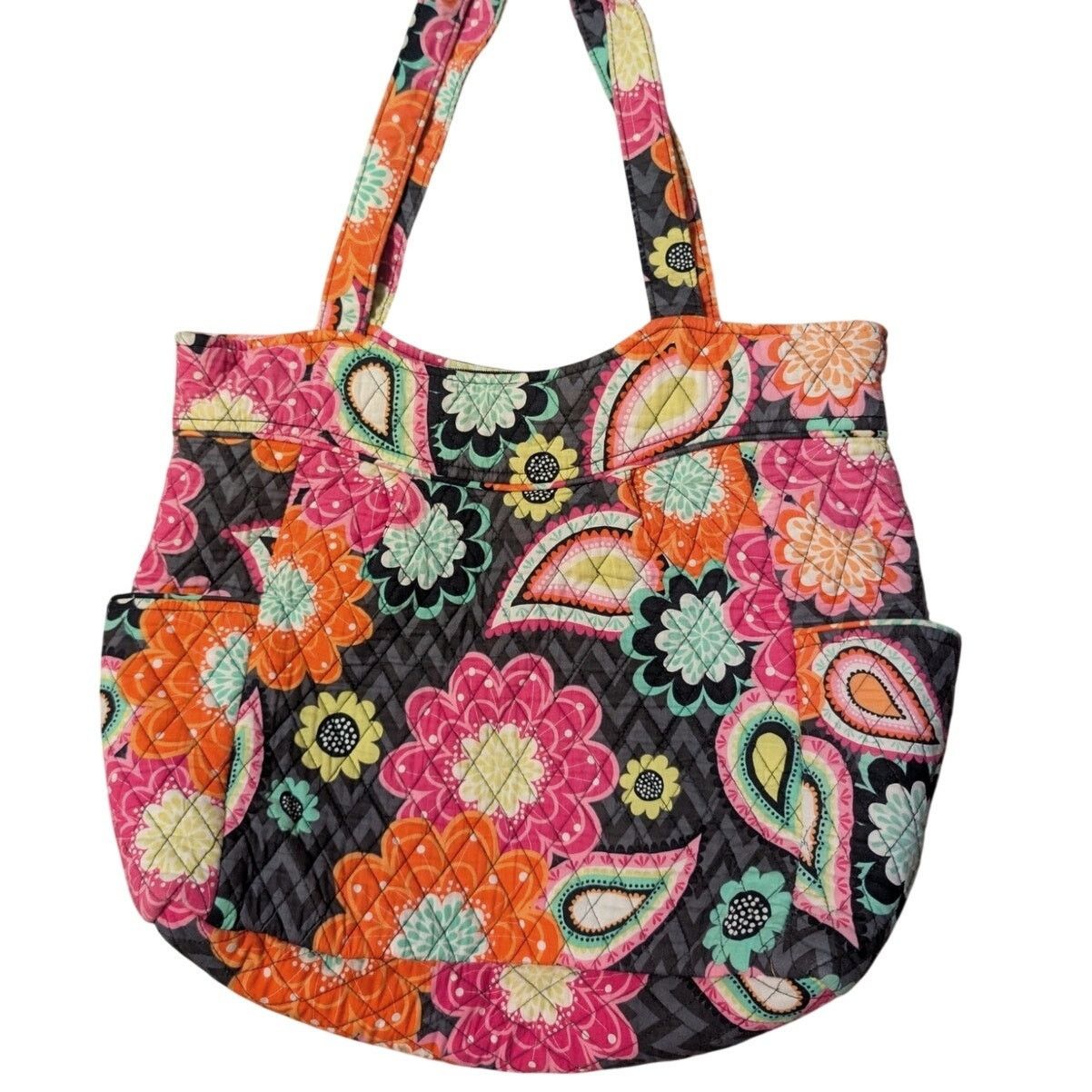 Vera Bradley RETIRED 5-PC Vera Bradley "Ziggy Zinna" Glenna Shoulder Bag Size ONE SIZE - 3 Thumbnail
