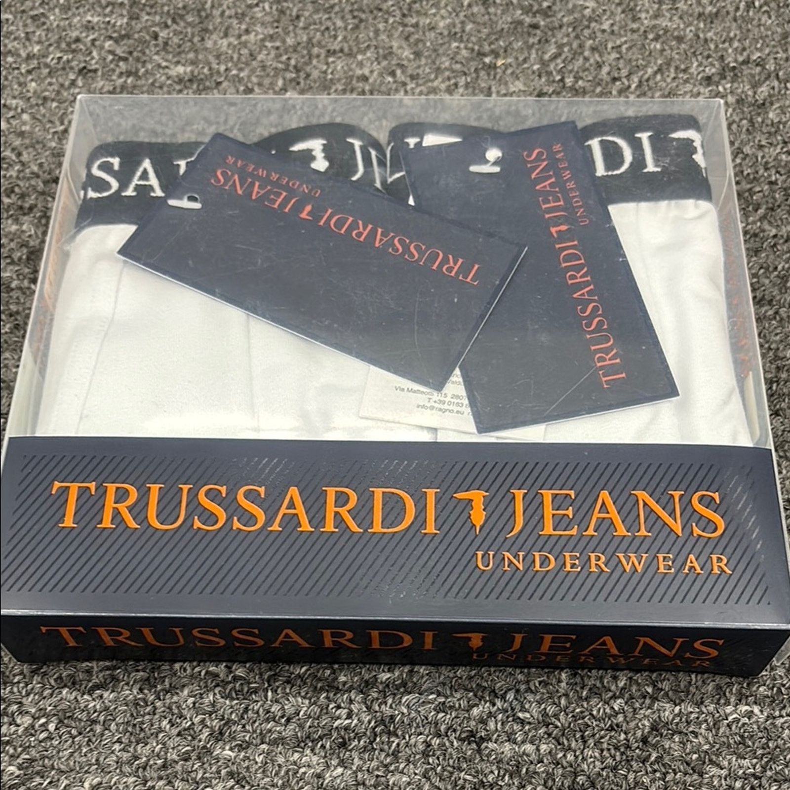 Trussardi NWT Trussardi Jeans White Boxer Briefs (2pcs) Size M Size 28 - 1 Thumbnail