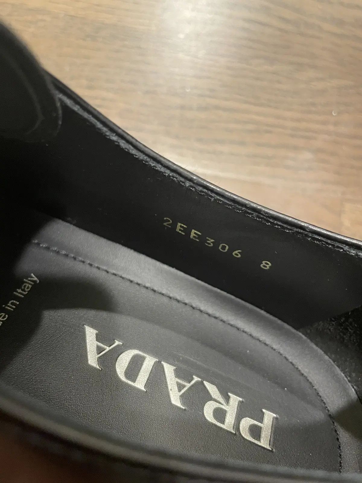 Prada Black Leather Chunky Platform Lace-up Derbys Size US 9 / EU 42 - 6 Thumbnail