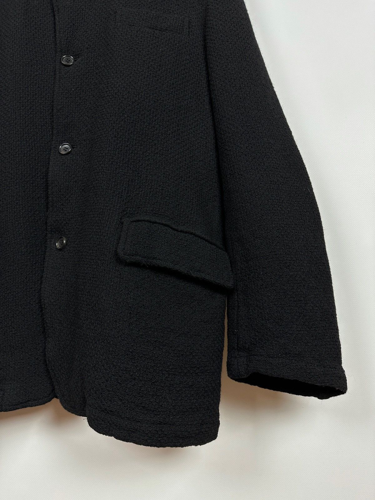 Comme des Garcons AD2002 Vintage Comme Des Garcons Homme Wool Knit Coat Jacket Size US M / EU 48-50 / 2 - 10 Thumbnail