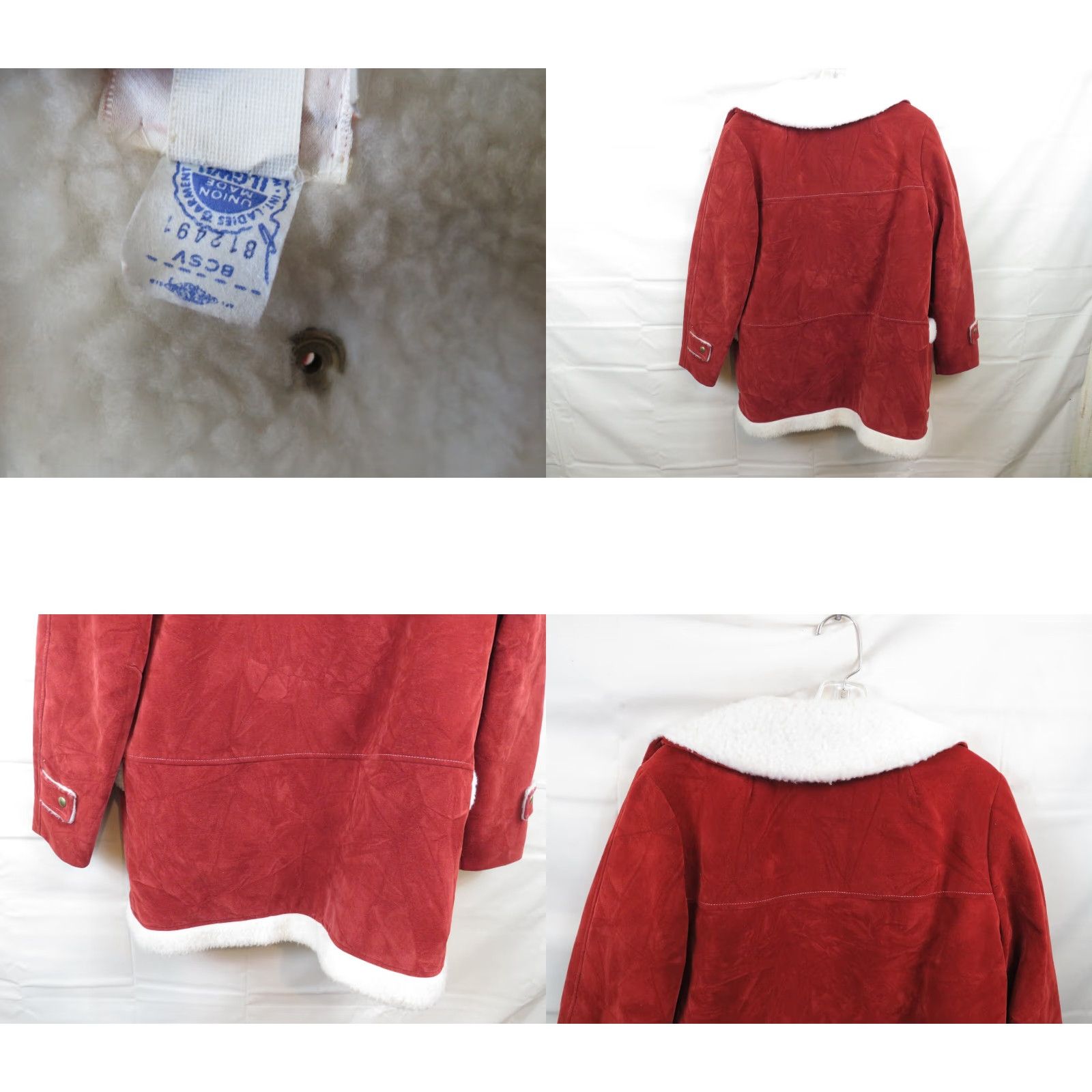 Vintage VINTAGE Dee Dee Deb Coat 1960s Red Sherpa Lined Union Made USA Women’s Size Medium S/M Womens Mod/GoGo Comfort Warm Coat Size S / US 4 / IT 40 - 8 Thumbnail