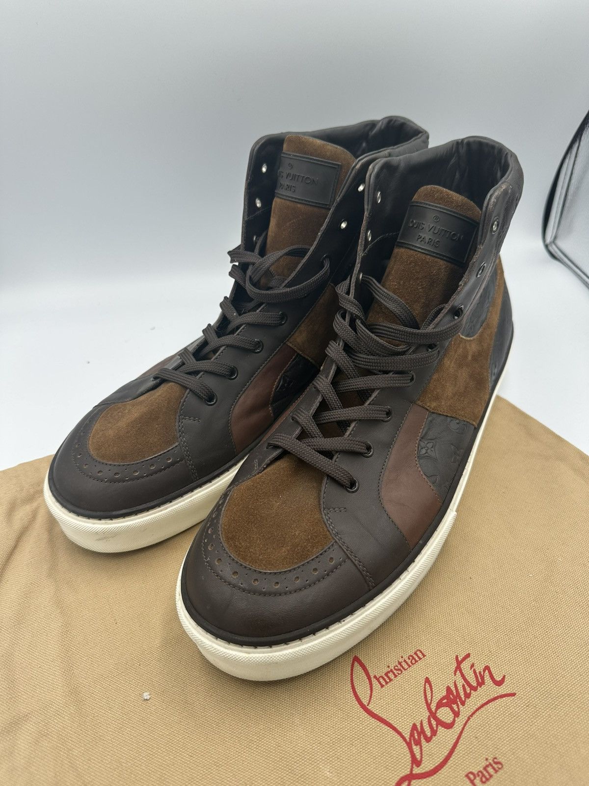 Louis Vuitton Louis Vuitton High Top Sneakers Size US 13 / EU 46 - 8 Thumbnail