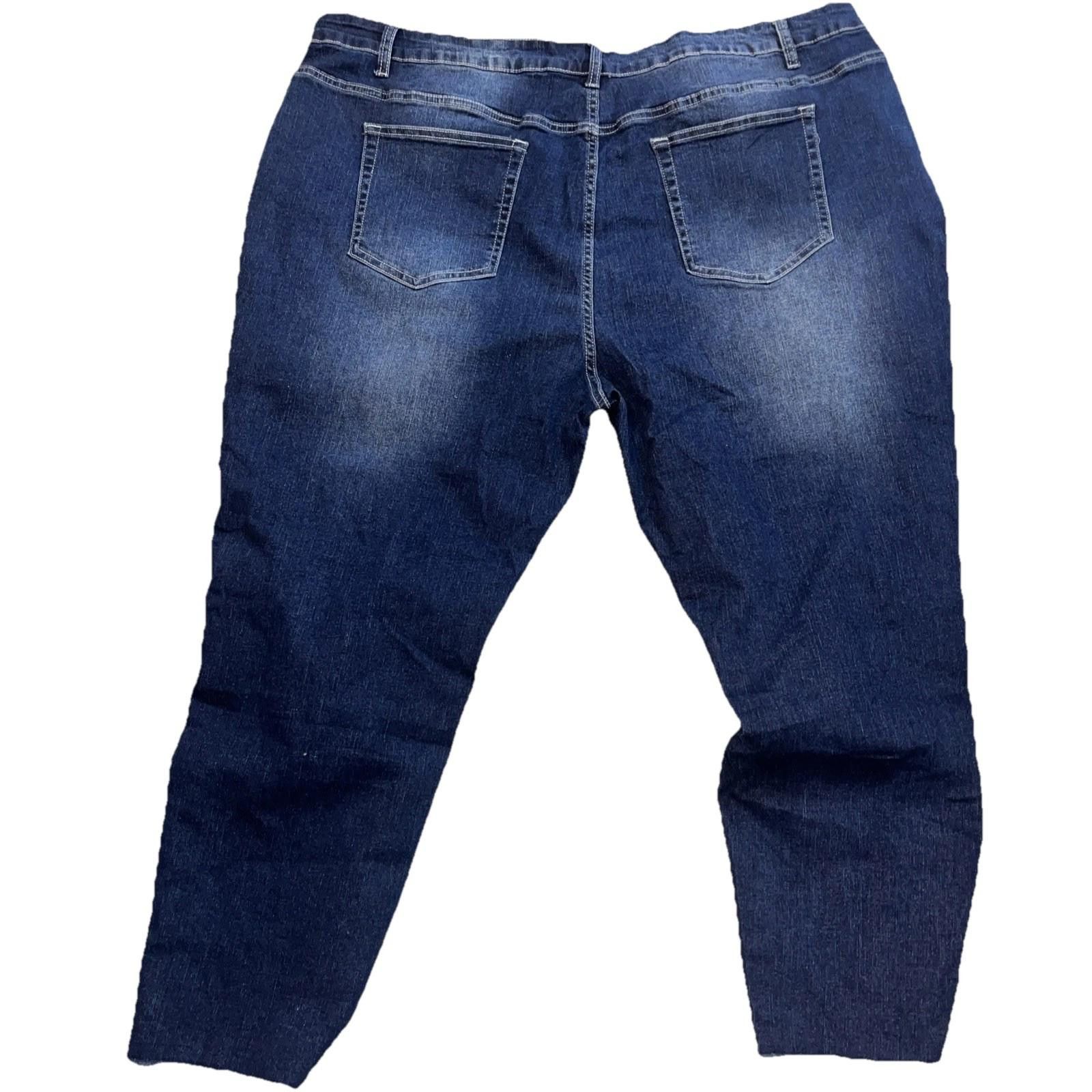 Jean Jeans Blue Distressed Jeans Size 5XL NWOT Size 30" / US 8 / IT 44 - 8 Thumbnail
