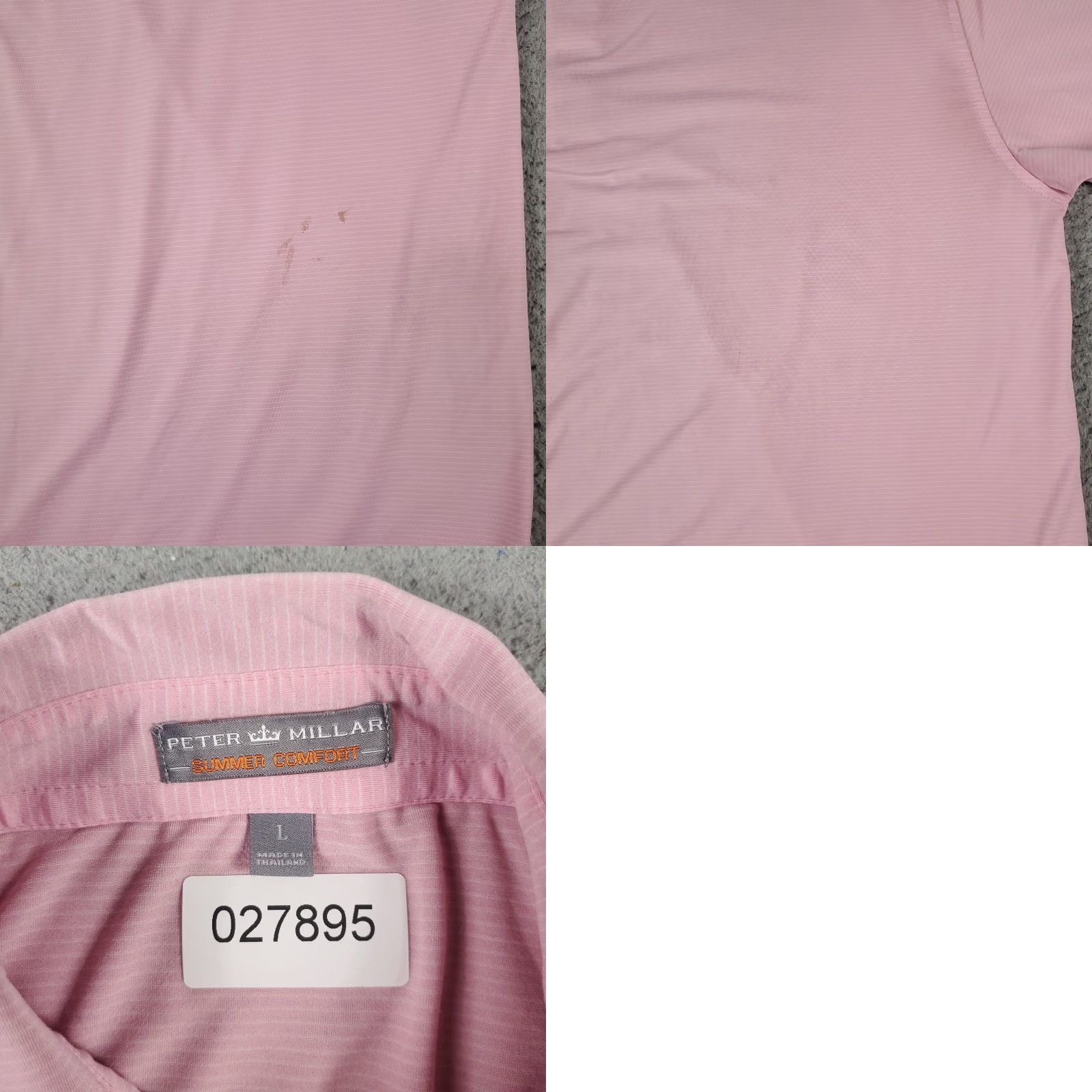 Peter Millar Peter Millar Polo Shirt Mens L Pink Summer Comfort Golf Short Sleeve Collared Button Logo Vintage No Size US L / EU 52-54 / 3 - 8 Thumbnail