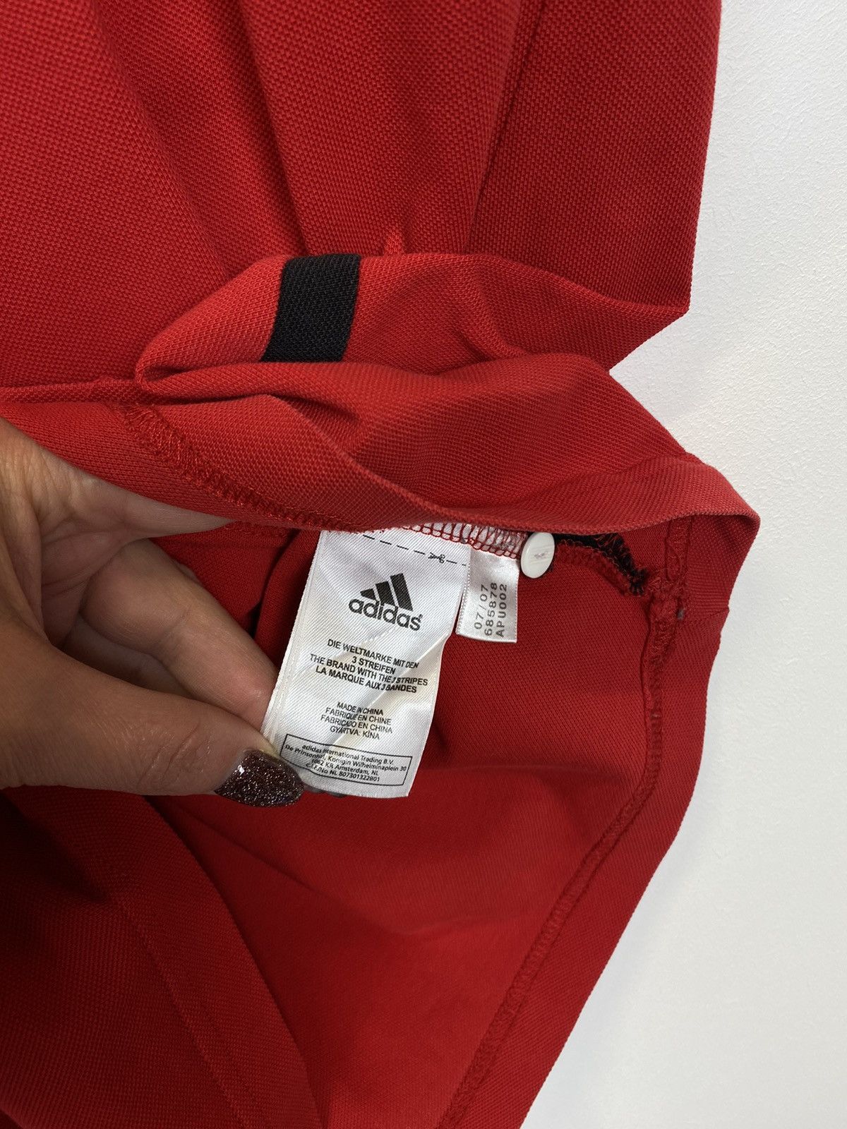 Adidas Liverpool FC Football Soccer Polo Shirt 2007 Size L Red Top Size US L / EU 52-54 / 3 - 5 Thumbnail