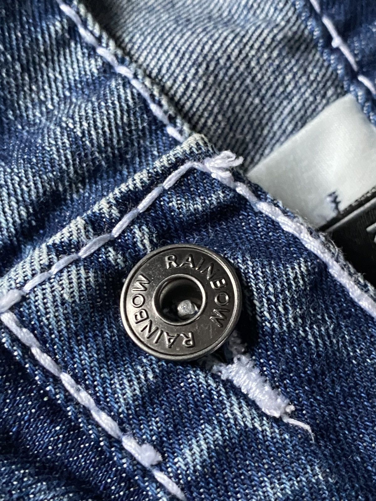 Japanese Brand Vintage Rainbow Denim Jeans Pants True Religion Style Y2K Size US 38 / EU 54 - 3 Thumbnail