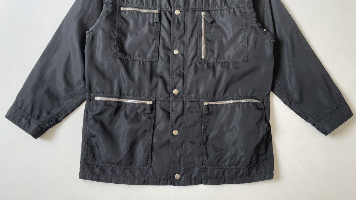 Prada Mid 90s Black Nylon Utility Jacket Size US XL / EU 56 / 4 - 6 Thumbnail