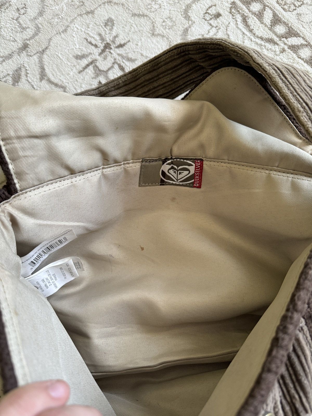 Quiksilver Vintage Quiksilver Roxy Knit Corduroy Mini Handle Bag Y2K Size ONE SIZE - 9 Thumbnail