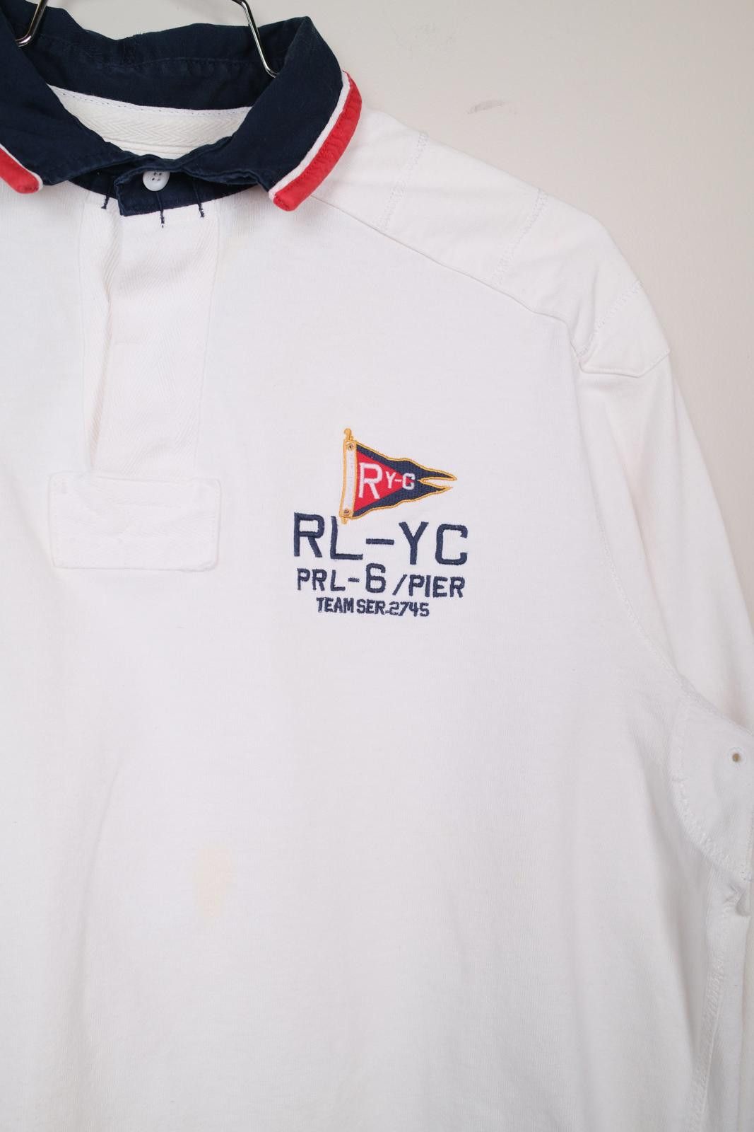 Other 90's Polo Ralph Lauren RL-YC PRL-6 / Pier Rugby Polo Size L / US 10 / IT 46 - 3 Thumbnail