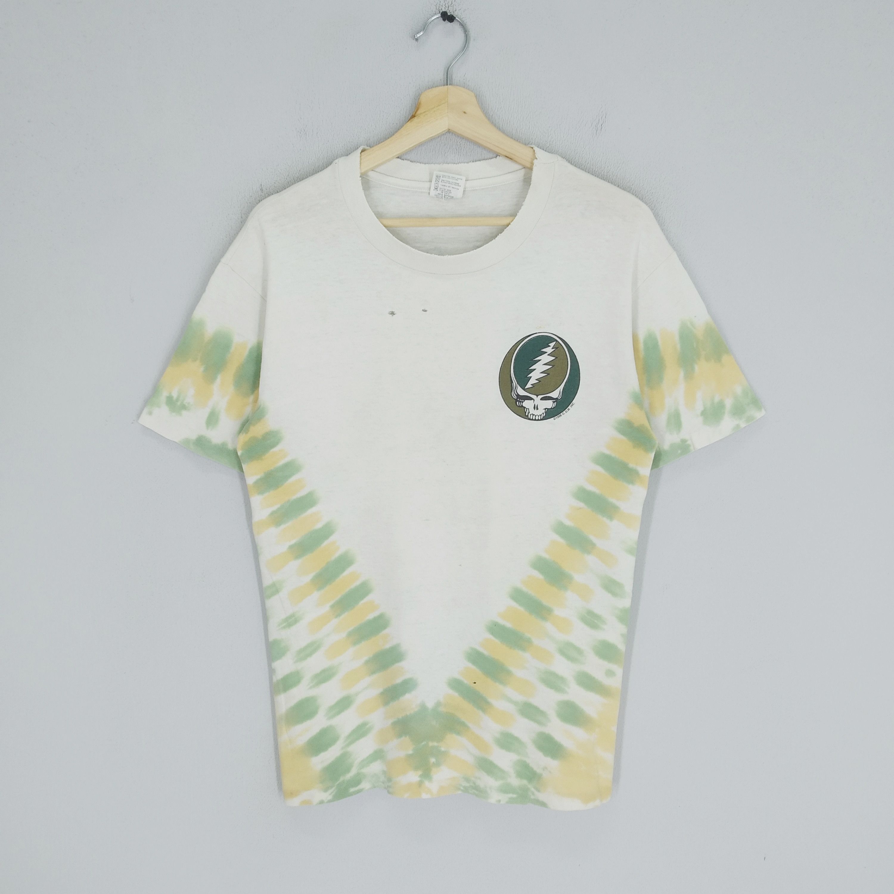 Grateful Dead Vintage 1990s Grateful Dead Band Rock Tye Dye Tour T-shirt Size US M / EU 48-50 / 2 - 1 Thumbnail