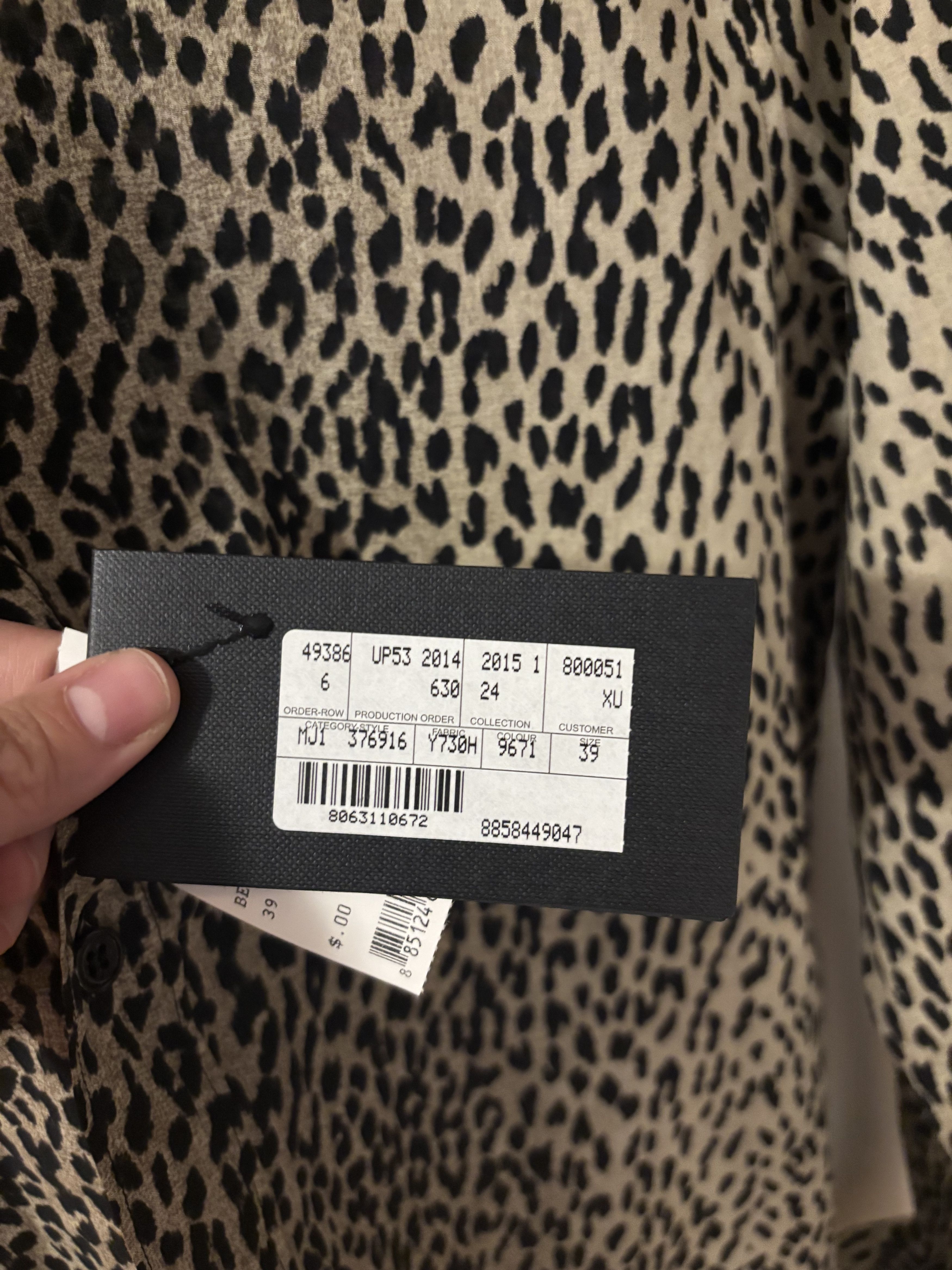 Saint Laurent Paris Rare Saint Laurent Paris Babycat Shirt Hedi Slimane era 39 Size US M / EU 48-50 / 2 - 3 Thumbnail