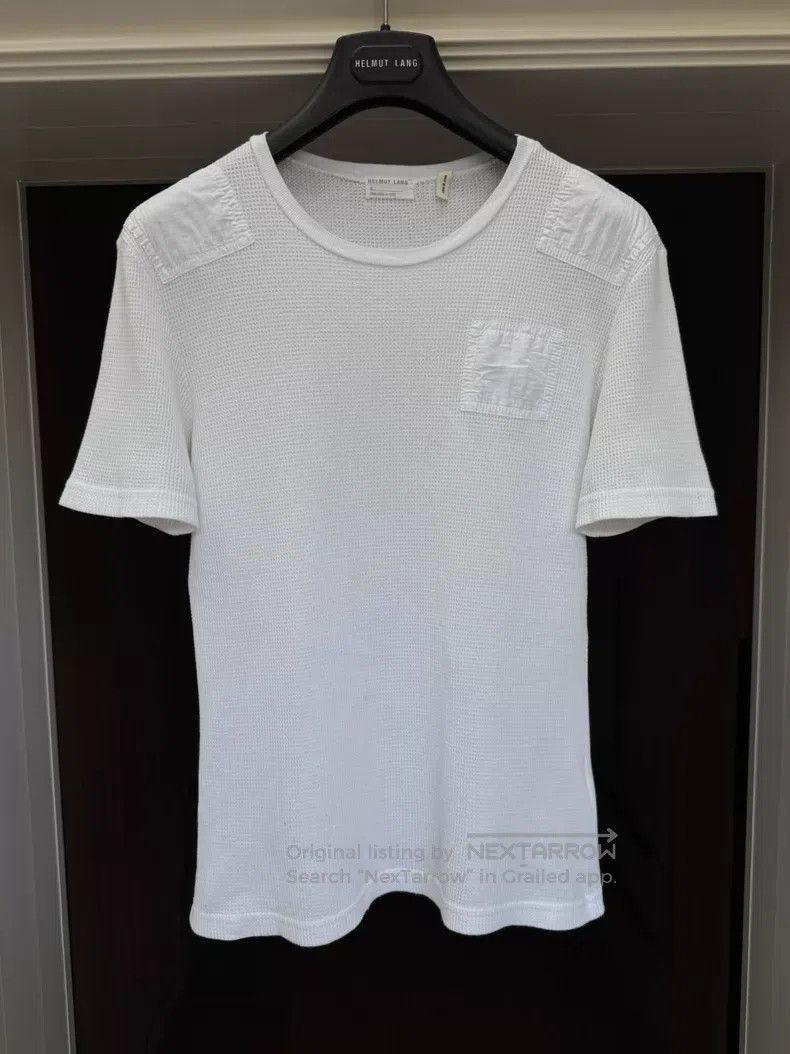 Helmut Lang Helmut Lang Shoulder Patch Piqué Short Sleeve Size US S / EU 44-46 / 1 - 2 Thumbnail
