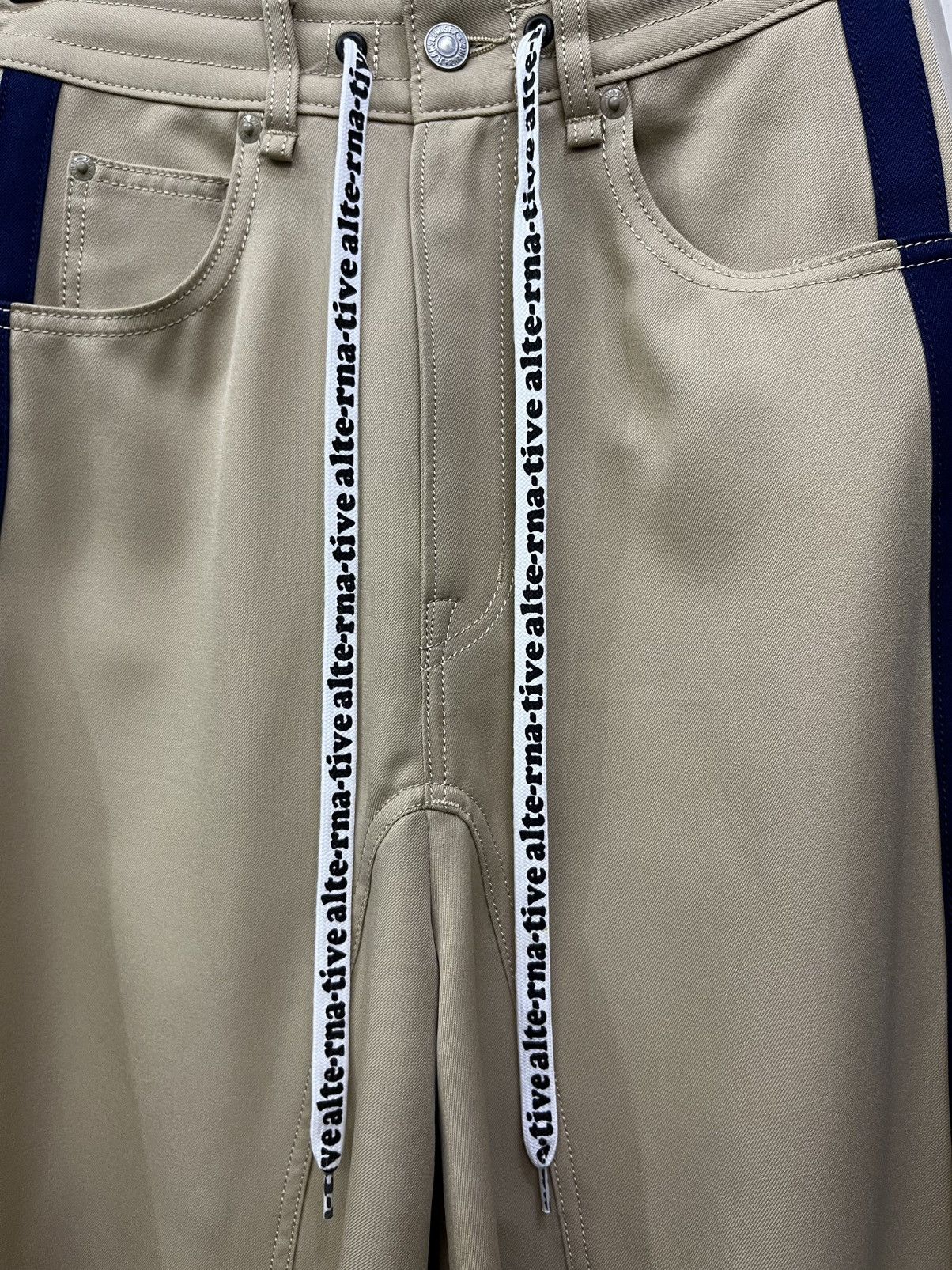 Alternative Apparel RNA Alternative Hakama Wide Flare Stripe Avant Garde Pants Size US 26 / EU 42 - 7 Thumbnail