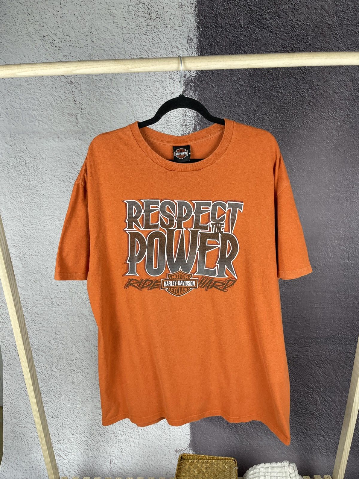 Vintage Harley-Davidson Respect the Power Ride Hard vintage tee Size US XL / EU 56 / 4 - 1 Thumbnail