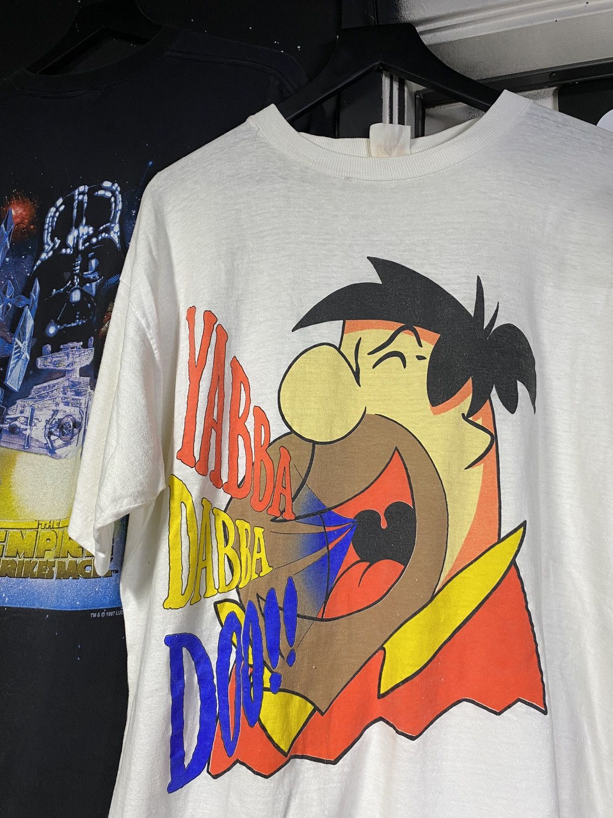 Vintage 90’s Flint Stones Fred Cartoon Tee Shirt XLarge Size US XL / EU 56 / 4 - 2 Thumbnail