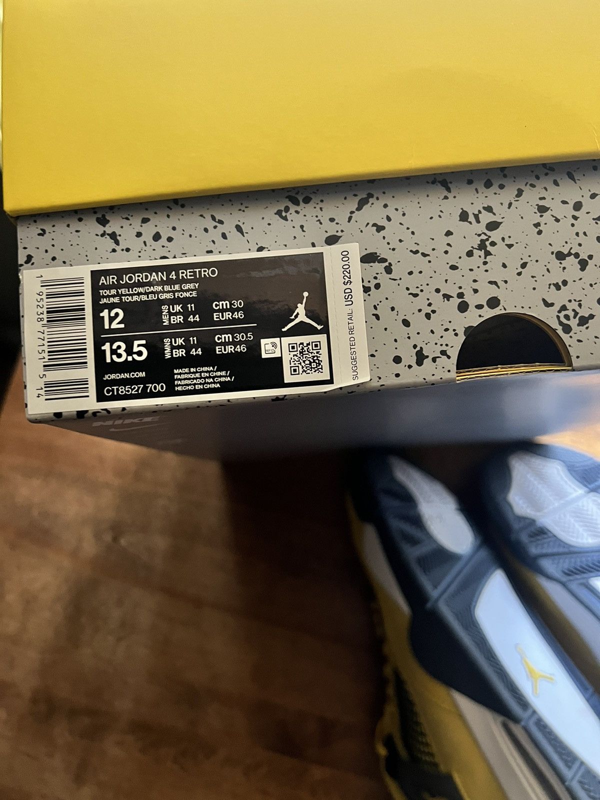Jordan Brand × Nike Nike Air Jordan 4 Retro Lightning 2021 Size US 12 / EU 45 - 7 Thumbnail