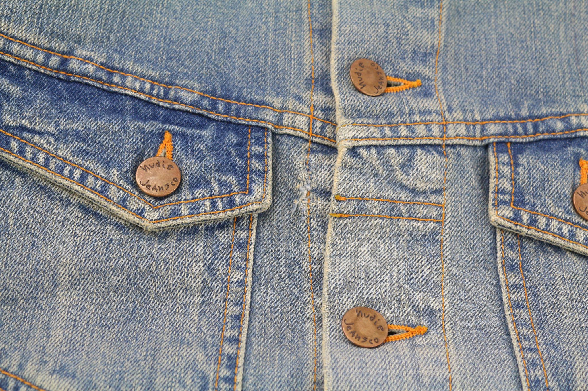 Nudie Jeans BILLY S Worn Washed Denim Jacket 81046 Size US S / EU 44-46 / 1 - 8 Thumbnail