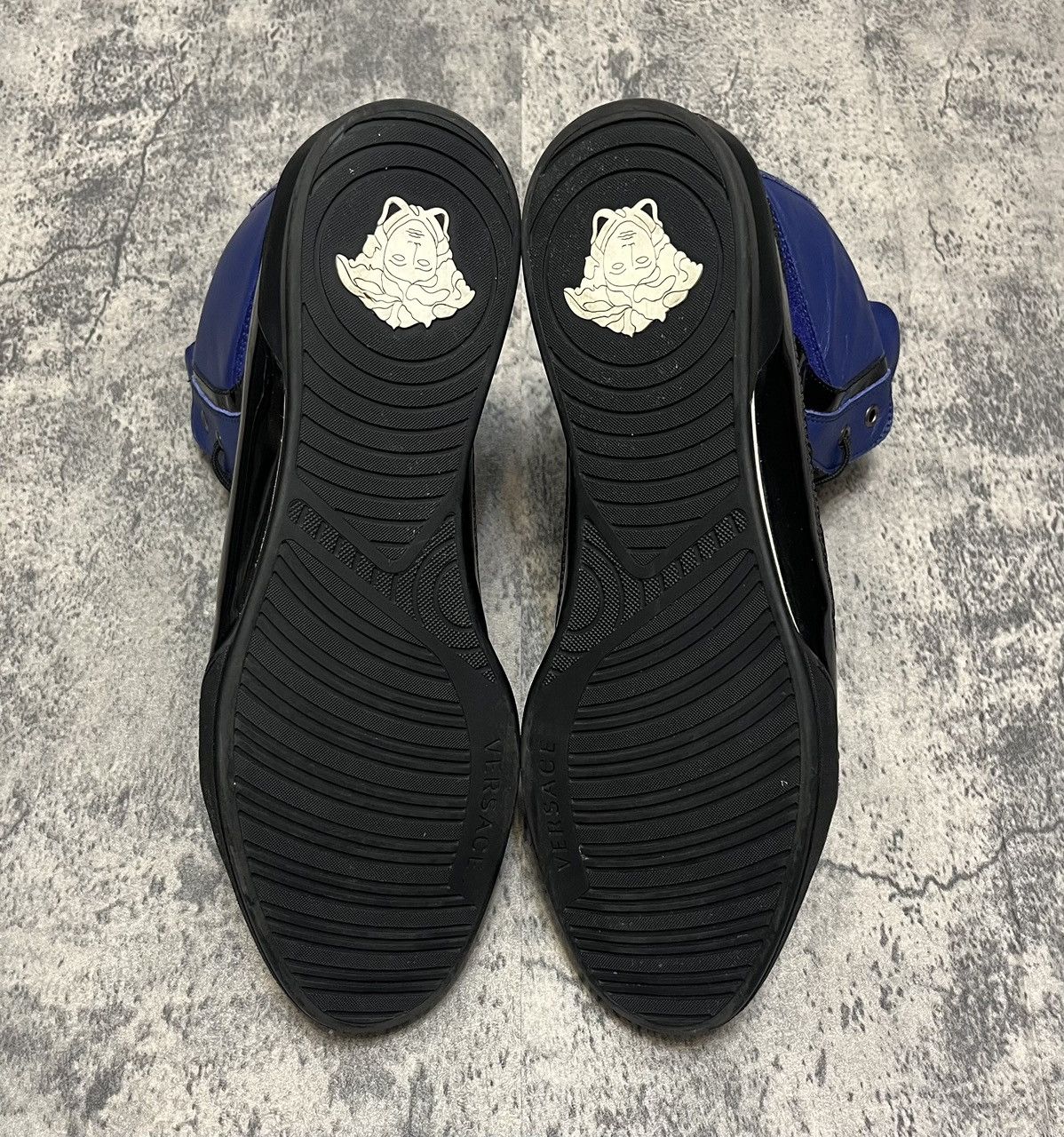 Versace Versace High Top Sneakers Blue Size US 11 / EU 44 - 6 Thumbnail