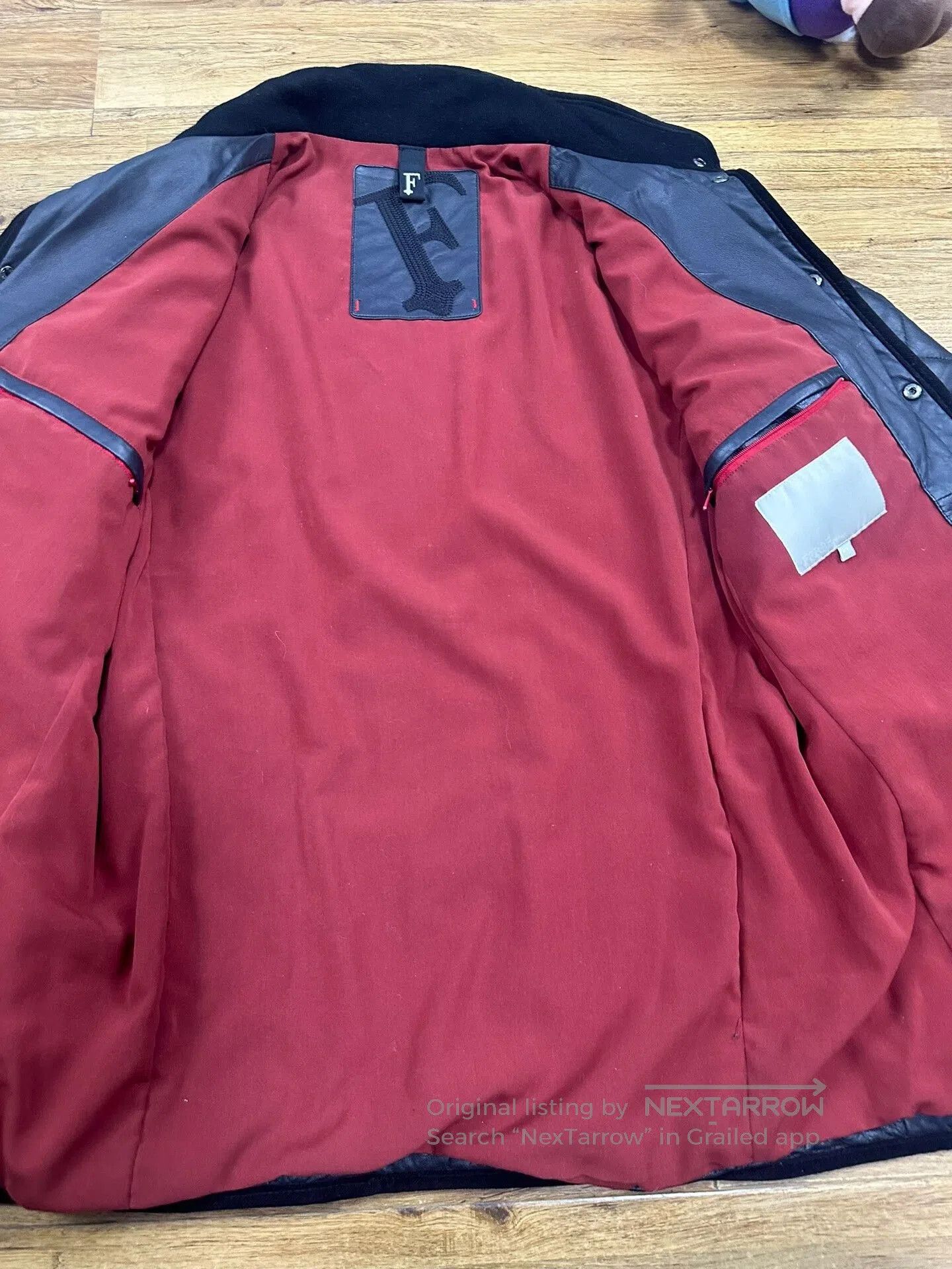 Ferre Luxury Men's Leather Jacket. Size US L / EU 52-54 / 3 - 3 Thumbnail