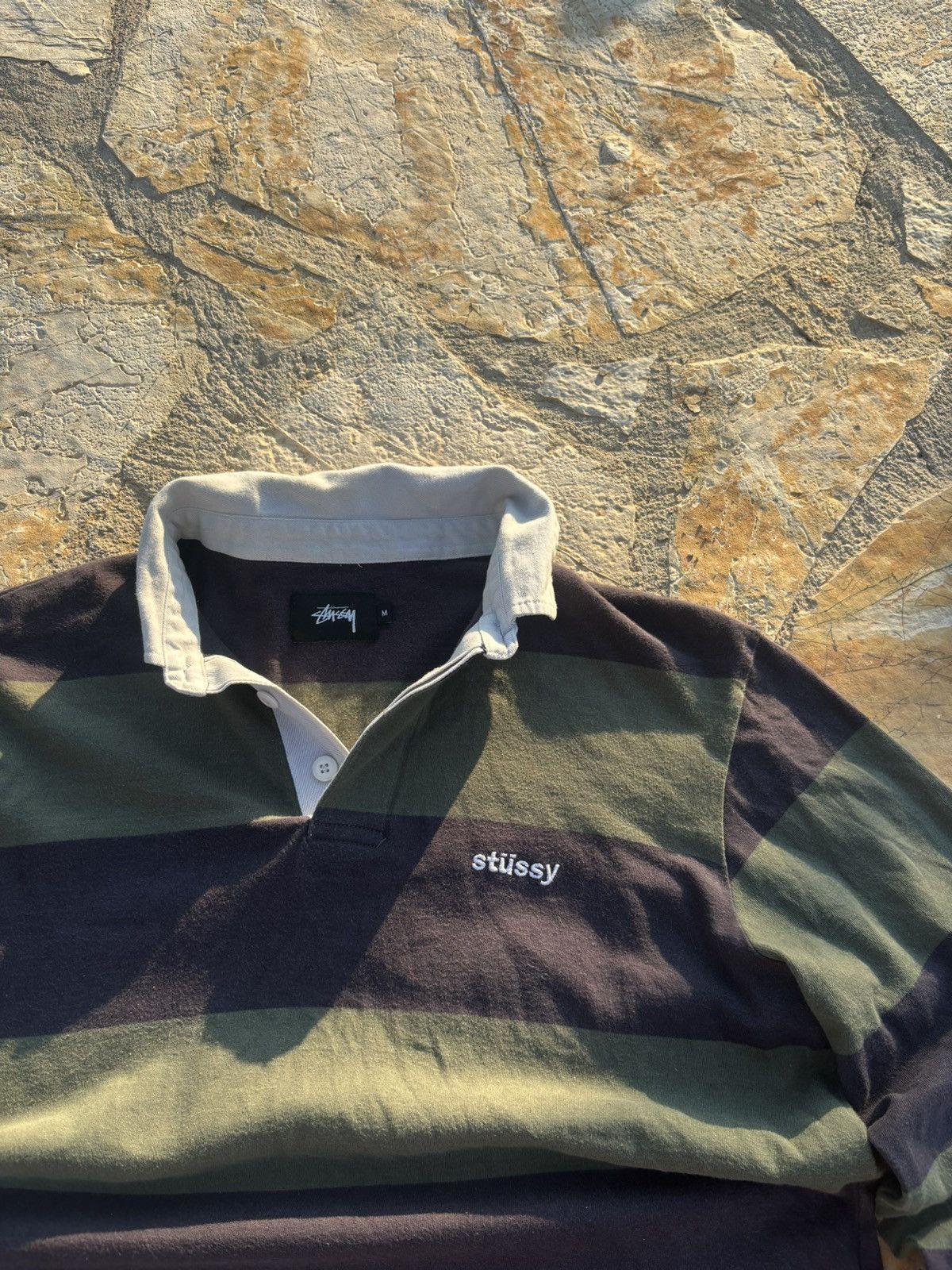 Japanese Brand × Stussy Aestethic Over Longsleeve Crewneck Stussy Y2K Hype Stripe Size US M / EU 48-50 / 2 - 5 Thumbnail