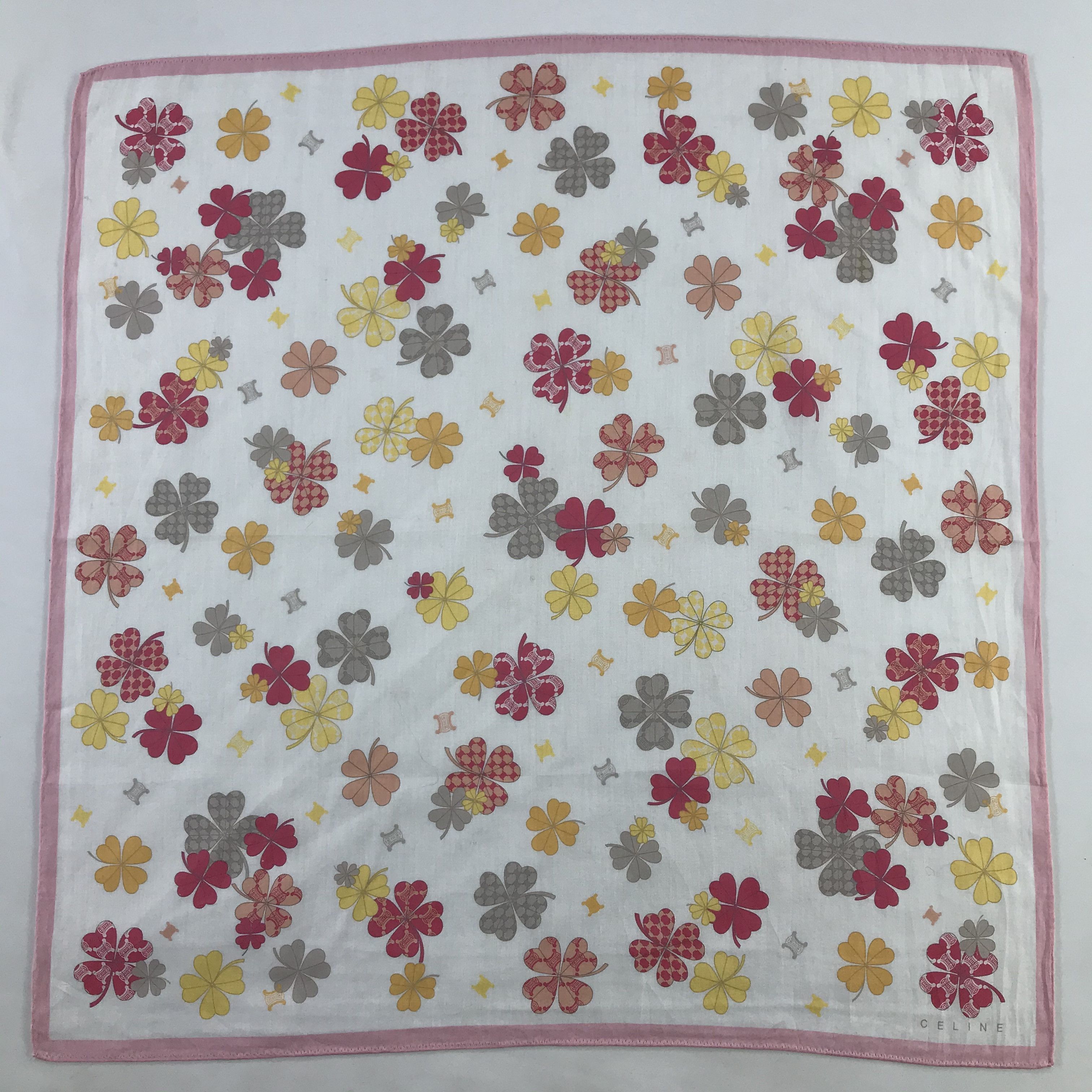 Celine × Vintage Celine Bandana / Handkerchief / Neckerchief - S1098 Size ONE SIZE - 1 Thumbnail