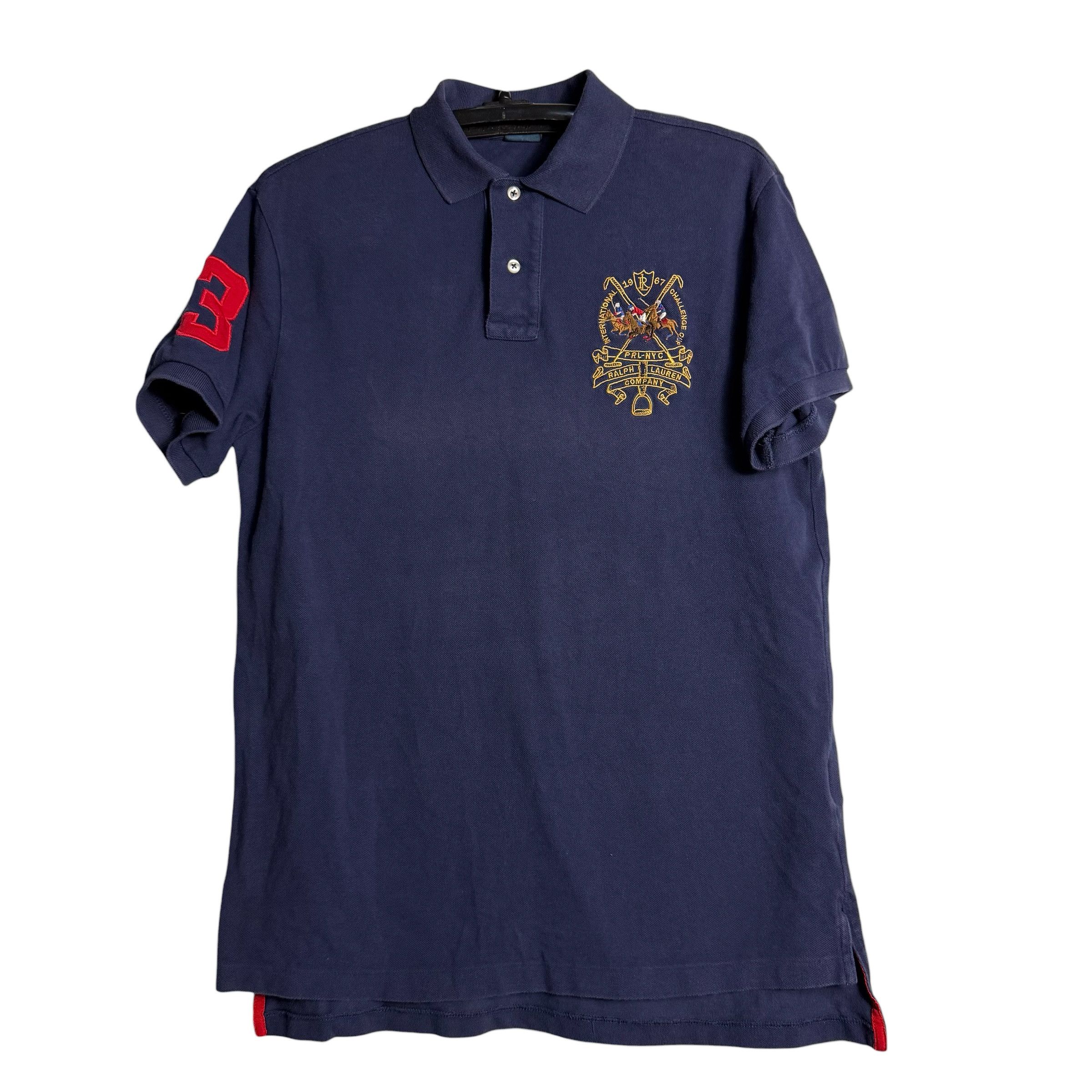 Polo Ralph Lauren 🔥RARE🔥Vintage Polo Ralph Lauren Triple Pony Polo Shirt Size US M / EU 48-50 / 2 - 1 Thumbnail