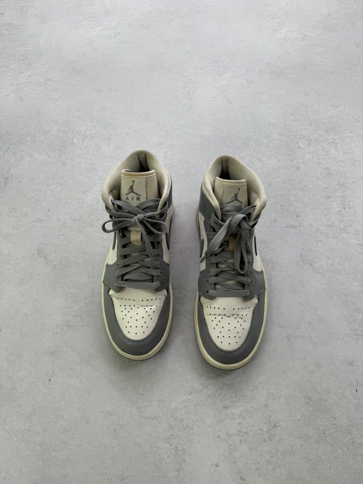 Nike Nike Air Jordan 1 Mid Stealth Grey White Retro Sneakers Size US 8.5 / IT 38.5 - 3 Thumbnail