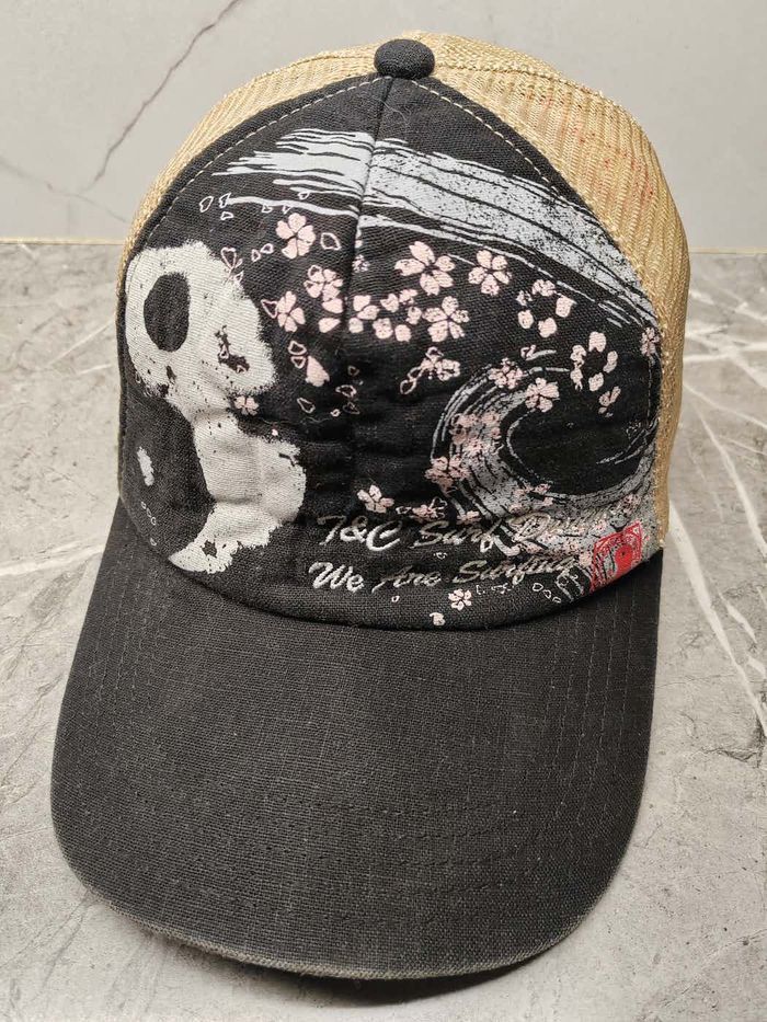 Japanese Brand Vintage T&C Surf Design Hawaii Trucker Cap Hat Size ONE SIZE - 1 Thumbnail