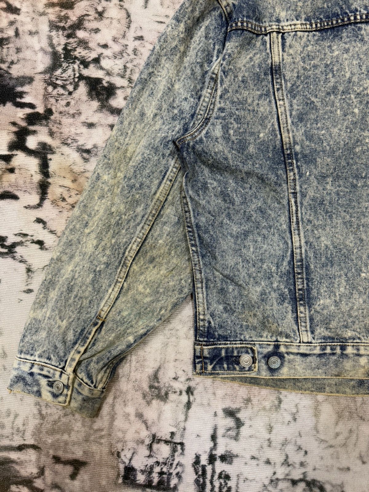Japanese Brand Vintage 90s GL Heart Acid Wash Denim Jacket Size US M / EU 48-50 / 2 - 16 Thumbnail