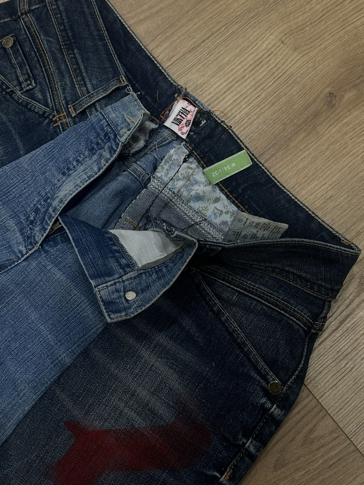 Other 2 Tone 1of1 VIKTRA Runway Flared Jeans Size US 30 / EU 46 - 3 Thumbnail