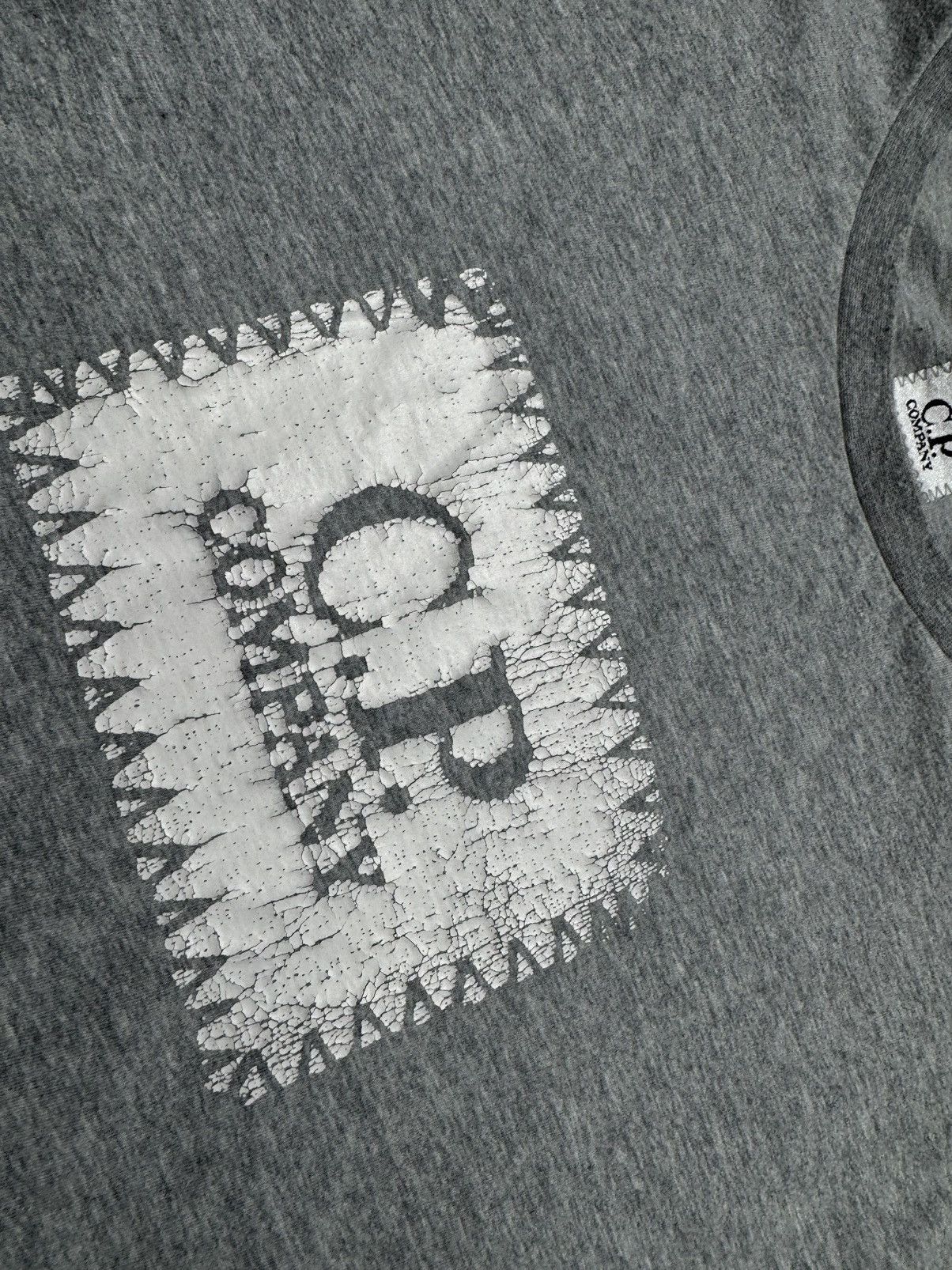 C.P. Company × Vintage C.P Company Vintage Big Logo Grey T-Shirt Size US L / EU 52-54 / 3 - 8 Thumbnail