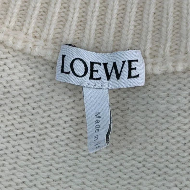 Loewe Loewe Beige heavy gemstone embroidered logo wool sweater Size M / US 6-8 / IT 42-44 - 5 Thumbnail