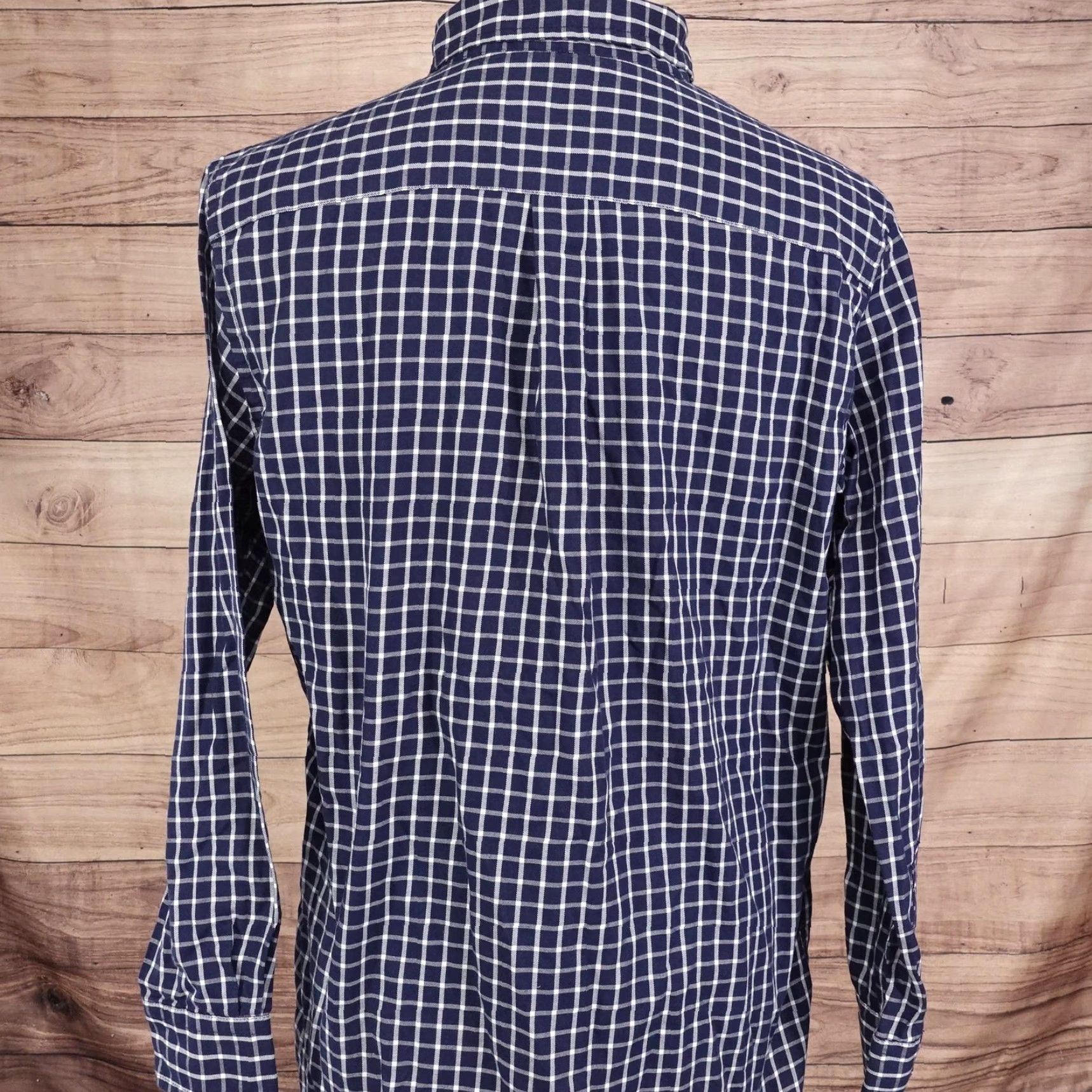 Chaps Chaps Shirt Mens Medium Blue White Plaid Button Down Easy Care Twill Classic Size US M / EU 48-50 / 2 - 4 Thumbnail