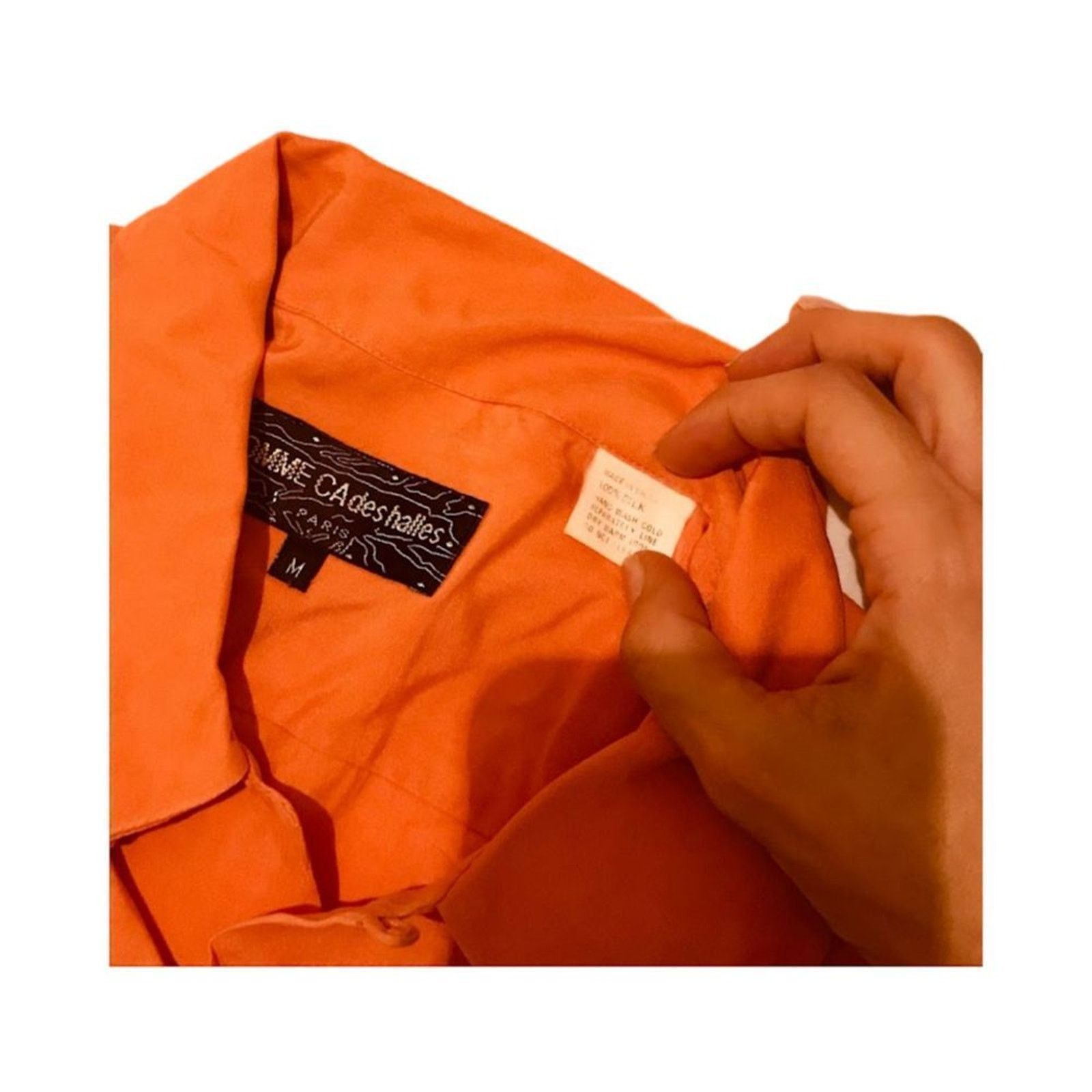 The Unbranded Brand Vintage Comme Ca Des Alles Men`s Shirt Orange Red M Silk Size US M / EU 48-50 / 2 - 3 Thumbnail