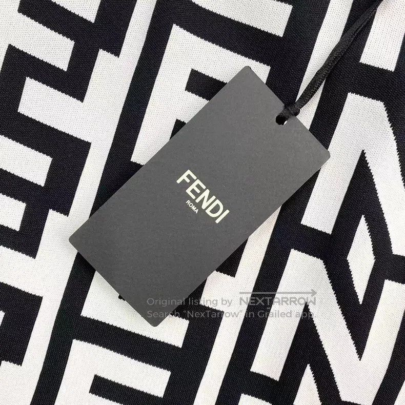 Fendi Fendi Nylon/viscose fiber all-over print letter logo half Size 42" / US 20 - 7 Thumbnail