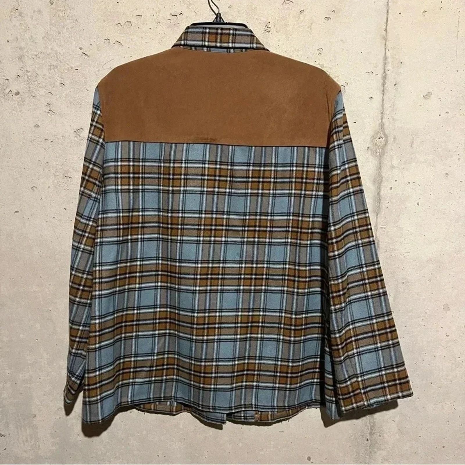 Other Norton Mcnaughton Size 1X Western Plaid Flannel Shirt Jacket Size XL / US 12-14 / IT 48-50 - 5 Thumbnail