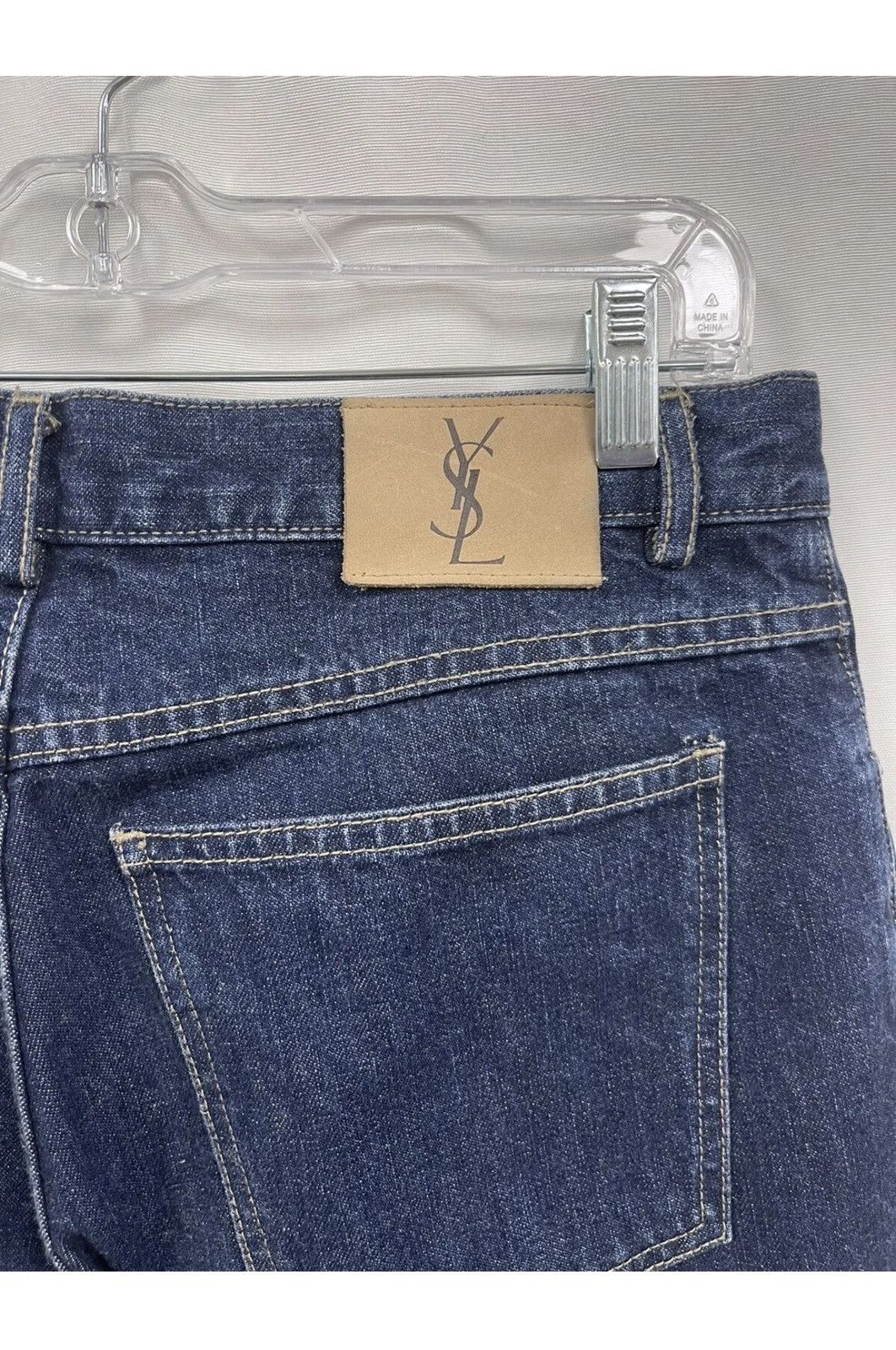 image of Vintage YSL Jeans Blue Denim Men’S Size 32 X 32, Men's