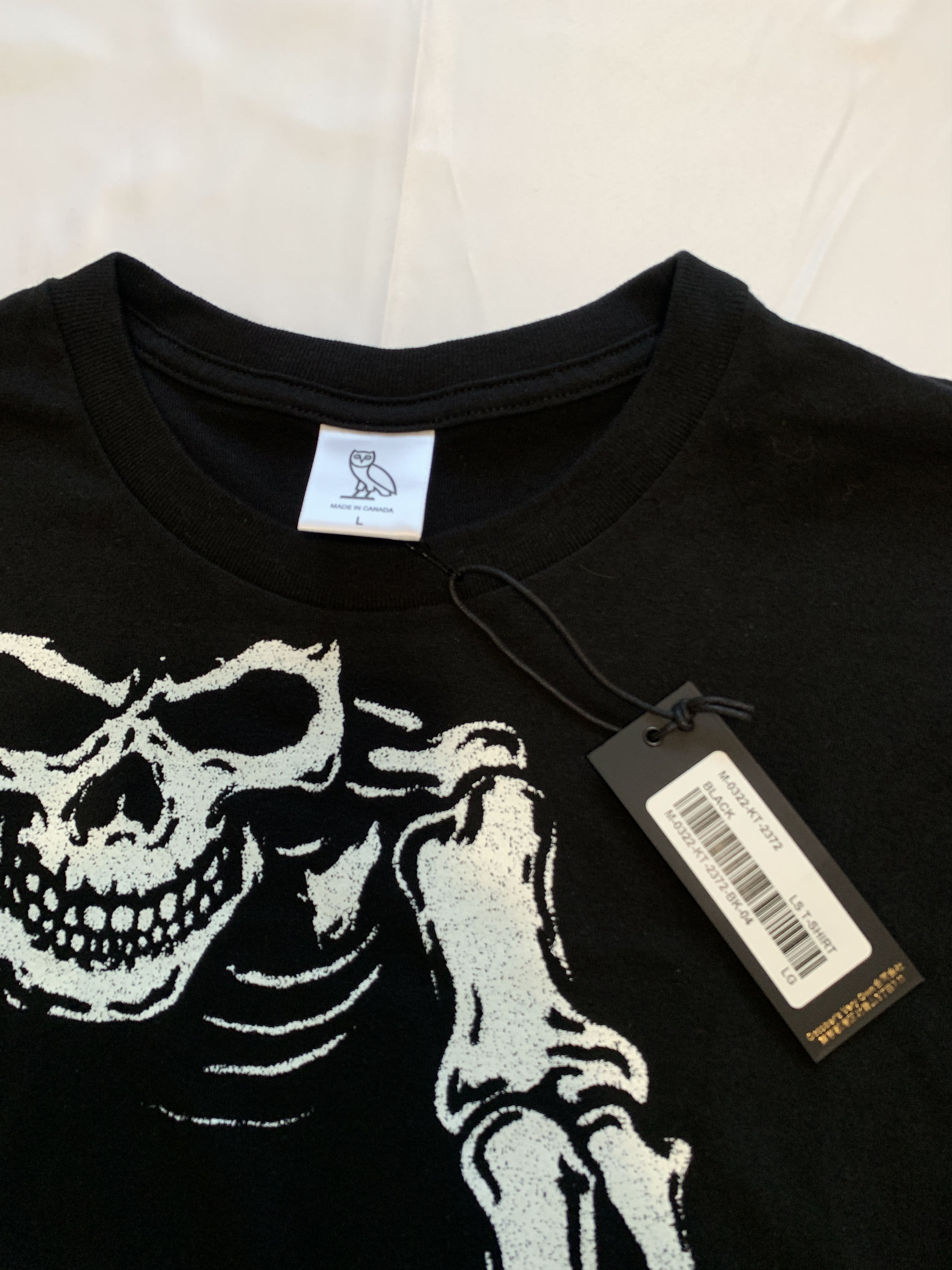 Drake OVO Skeleton Halloween Longsleeve T-shirt Size US L / EU 52-54 / 3 - 4 Thumbnail