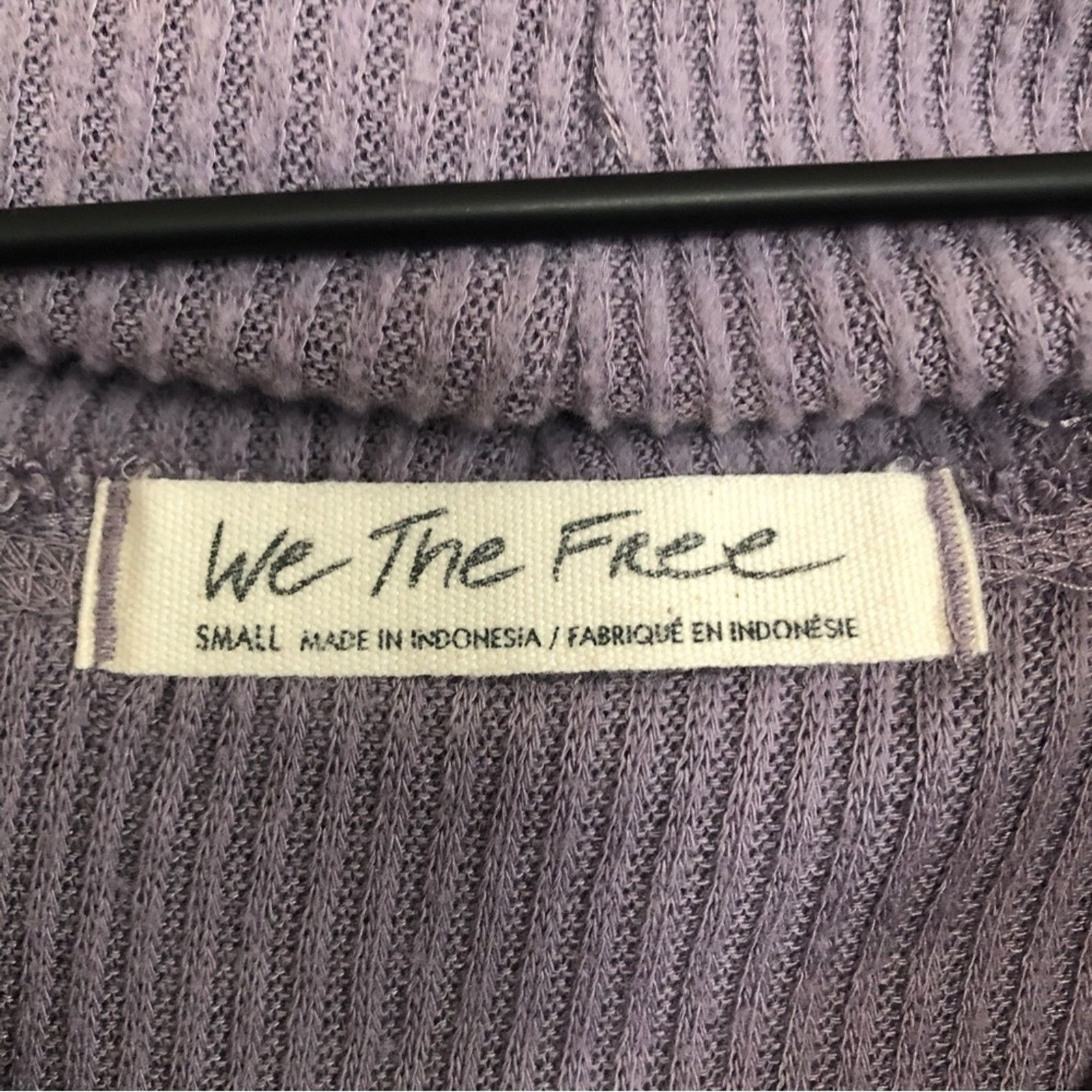 Free People Free People We the Free Purple Long Sleeve Cowl Neck Sweater Size S / US 4 / IT 40 - 2 Thumbnail