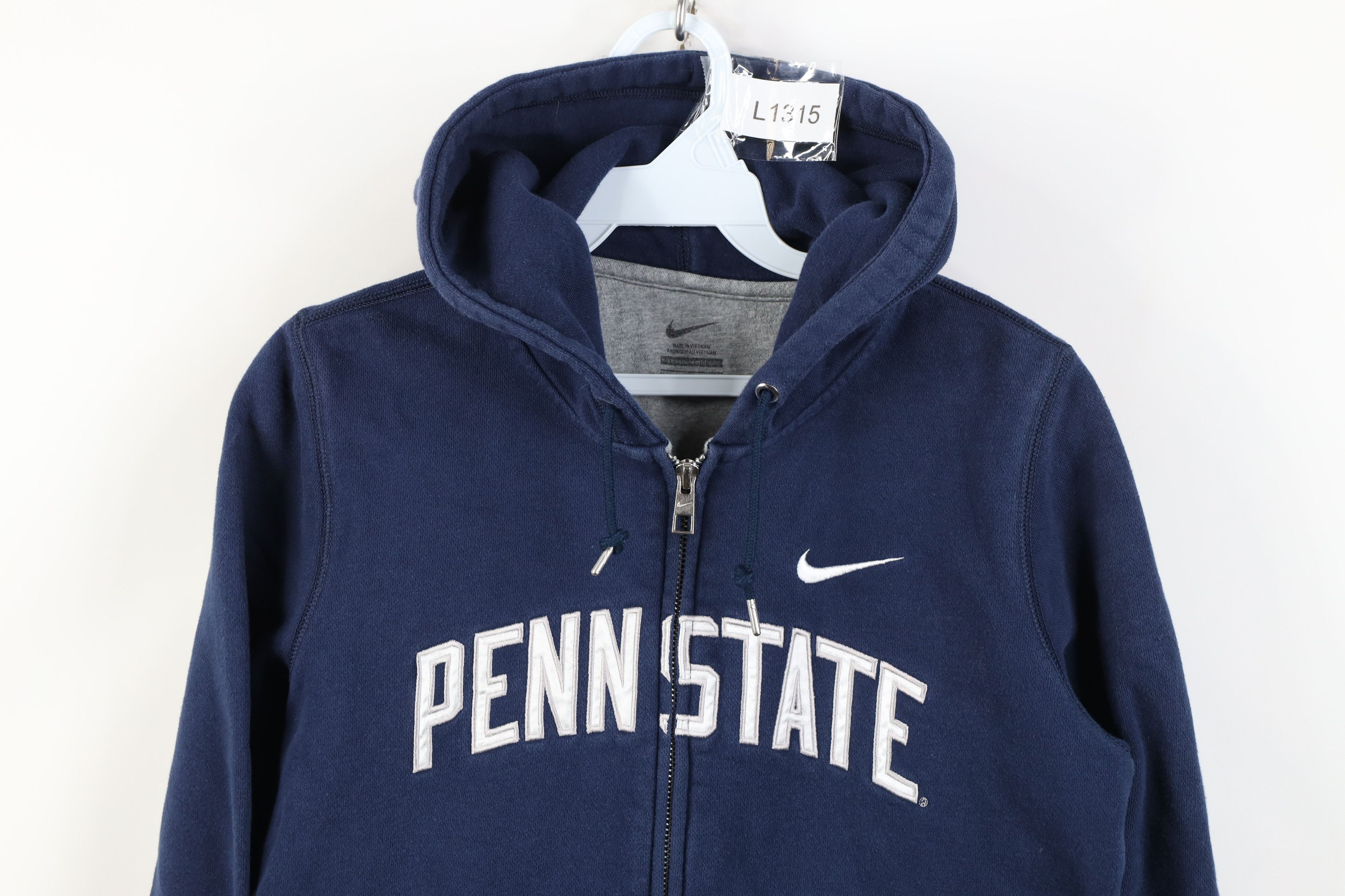 Nike Vintage Nike Mini Swoosh Penn State University Zip Hoodie Size M / US 6-8 / IT 42-44 - 2 Thumbnail