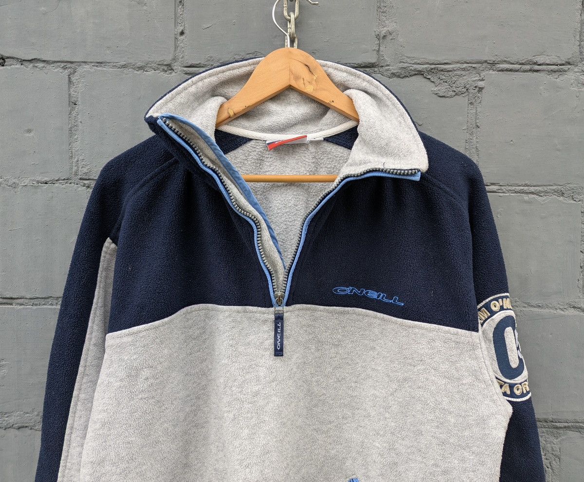 O'Neill Vintage O'NEILL Santa Cruz Blue 1/3 Zip Fleece Pullover Size US S / EU 44-46 / 1 - 4 Thumbnail