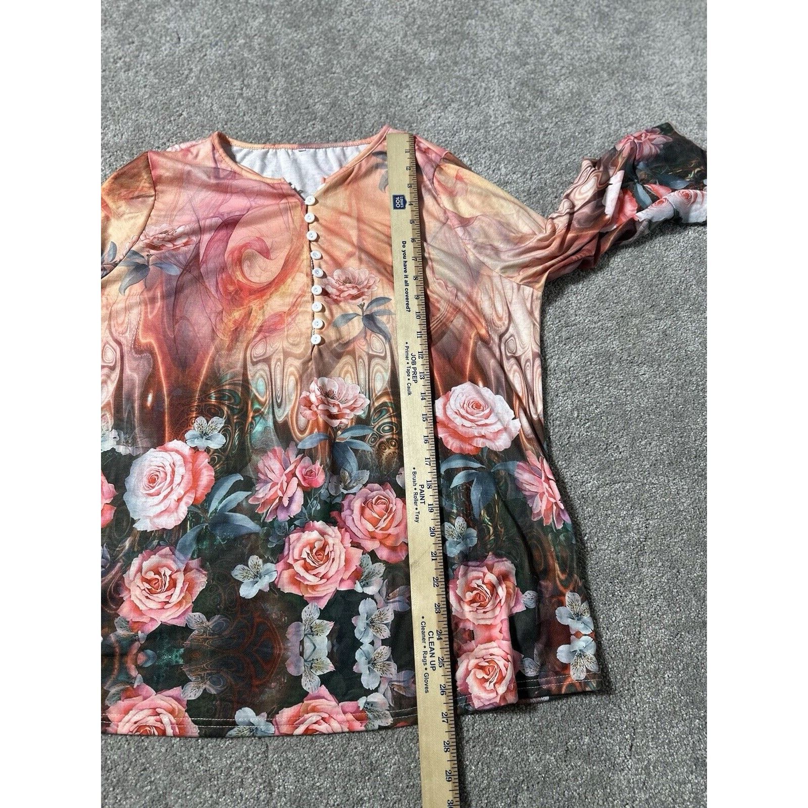Other Womens Plus 2XL Top Cottagecore Garden Fairy Roses Feminine Size XXL / US 16-18 / IT 52-54 - 6 Thumbnail