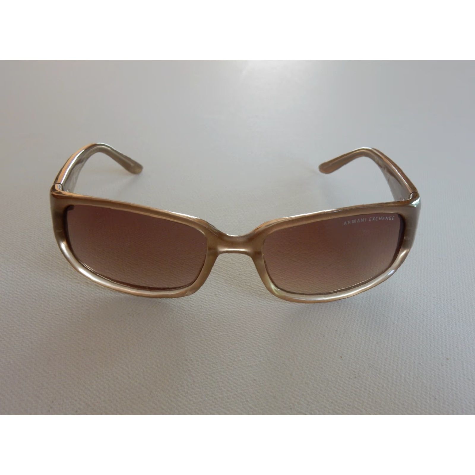 Armani Exchange VINTAGE Armani Exchange Women Sunglasses Frames Only 53mm Beige Fashion Accessories Size ONE SIZE - 2 Thumbnail