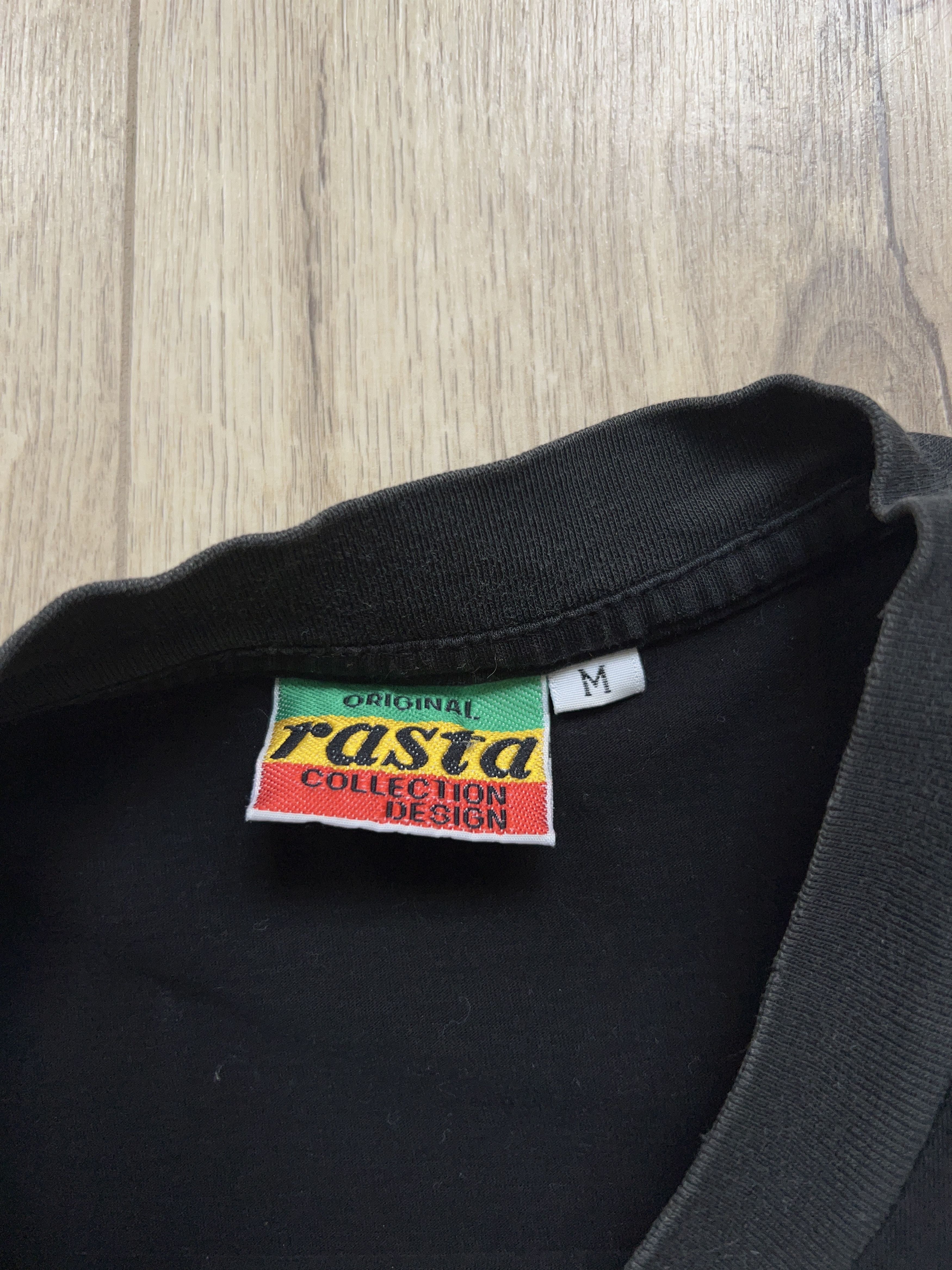 Bob Marley × Vintage Mens Rasta Bob Marley Black Hand Made T Shirt Tee Size US M / EU 48-50 / 2 - 8 Thumbnail
