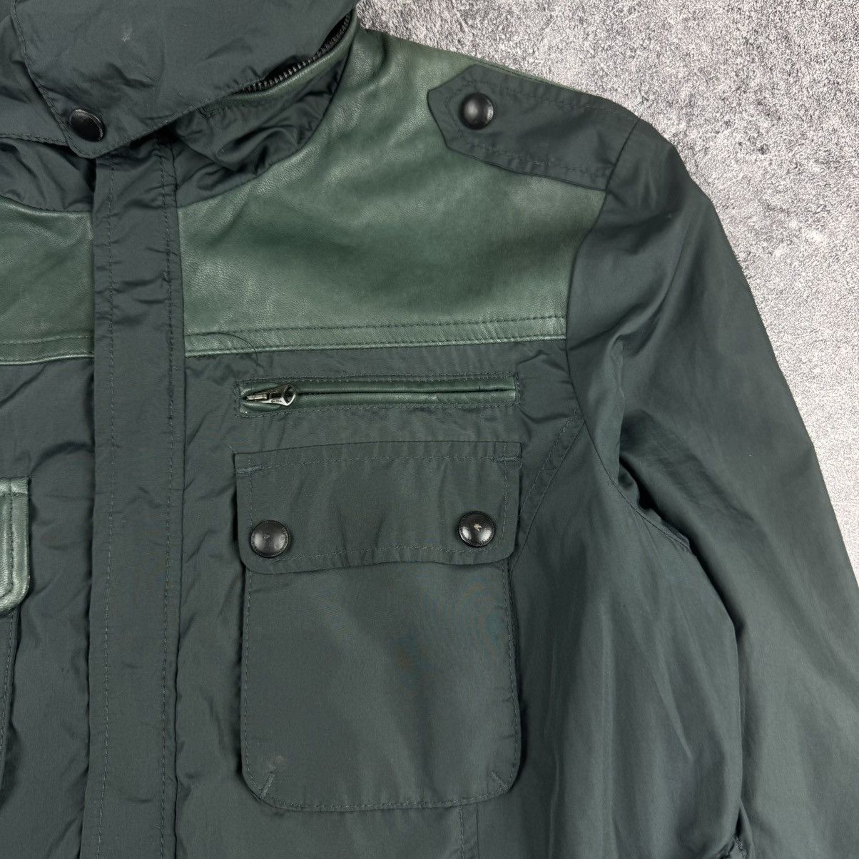 Diesel DIESEL Multi-Pocket Military Hooded Field Jacket Dark Green Size XL / US 12-14 / IT 48-50 - 3 Thumbnail