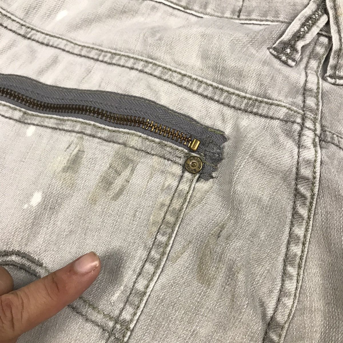 Armani × Emporio Armani × Japanese Brand ARMANI JEANS LIGHT WASH FADED DENIM PANTS Size US 34 / EU 50 - 10 Thumbnail
