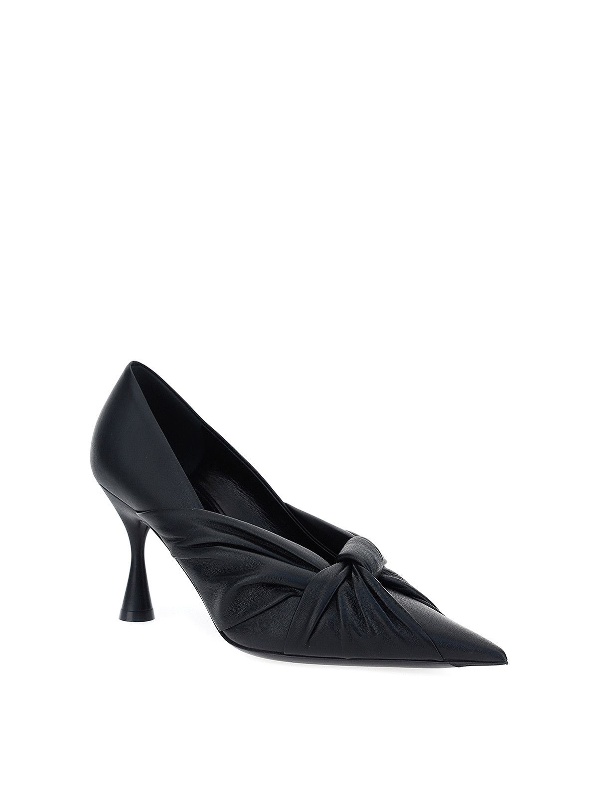 Balenciaga o1y0625 Leather Pumps in Black Size US 5 / IT 35 - 2 Thumbnail