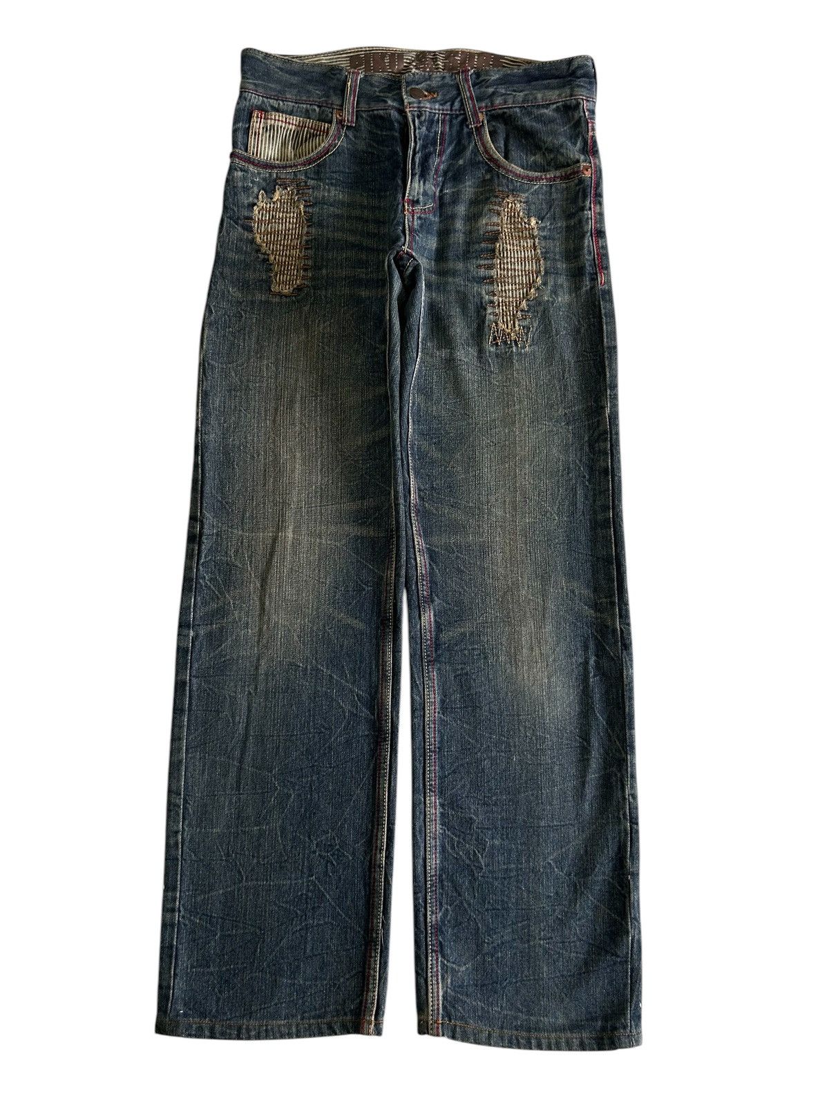 Japanese Brand × Vintage Vintage PIKO SURF "Aloha" Distressed Regular Fit Jeans Size US 31 - 2 Thumbnail