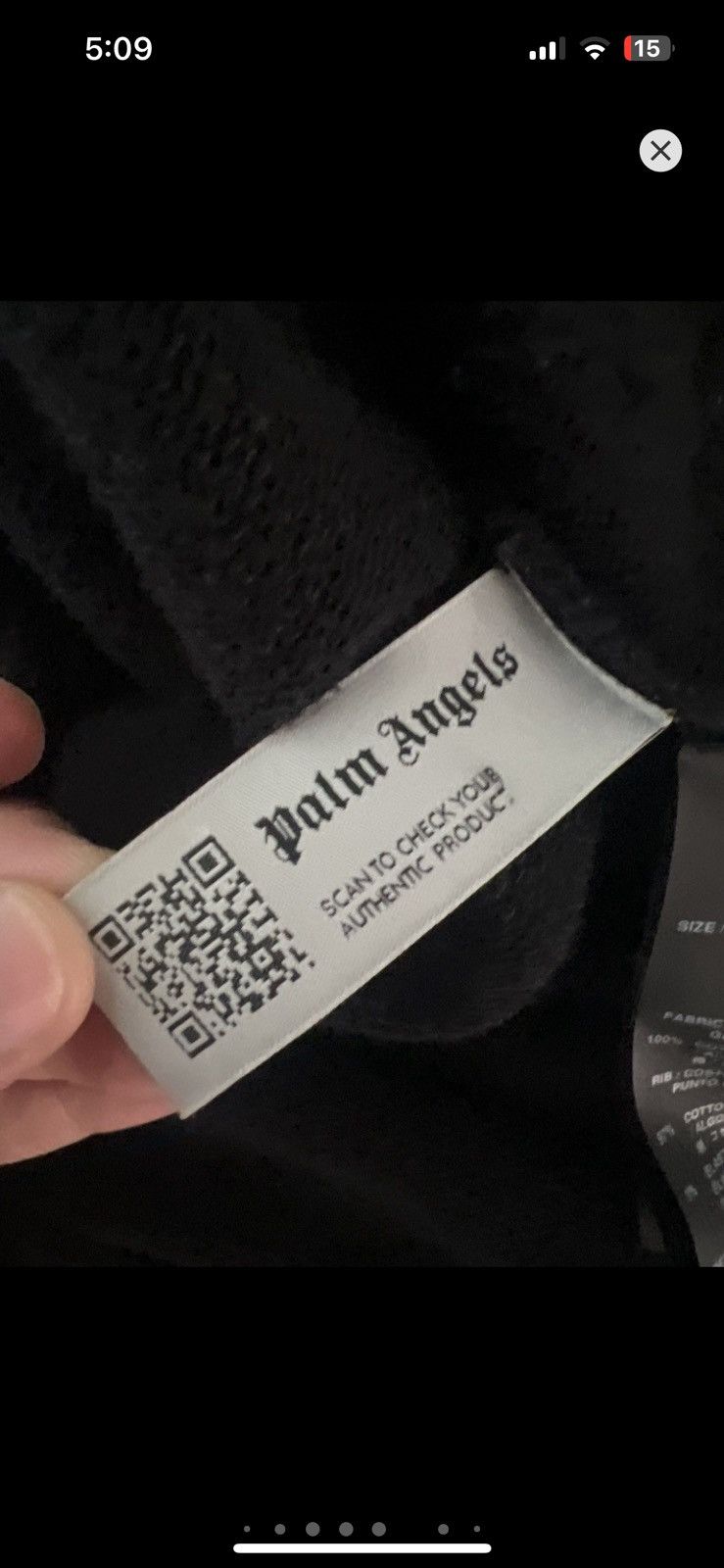 Palm Angels Palm Angels Classic Side Stripe Black Hoodie made in Italy Size US L / EU 52-54 / 3 - 7 Thumbnail
