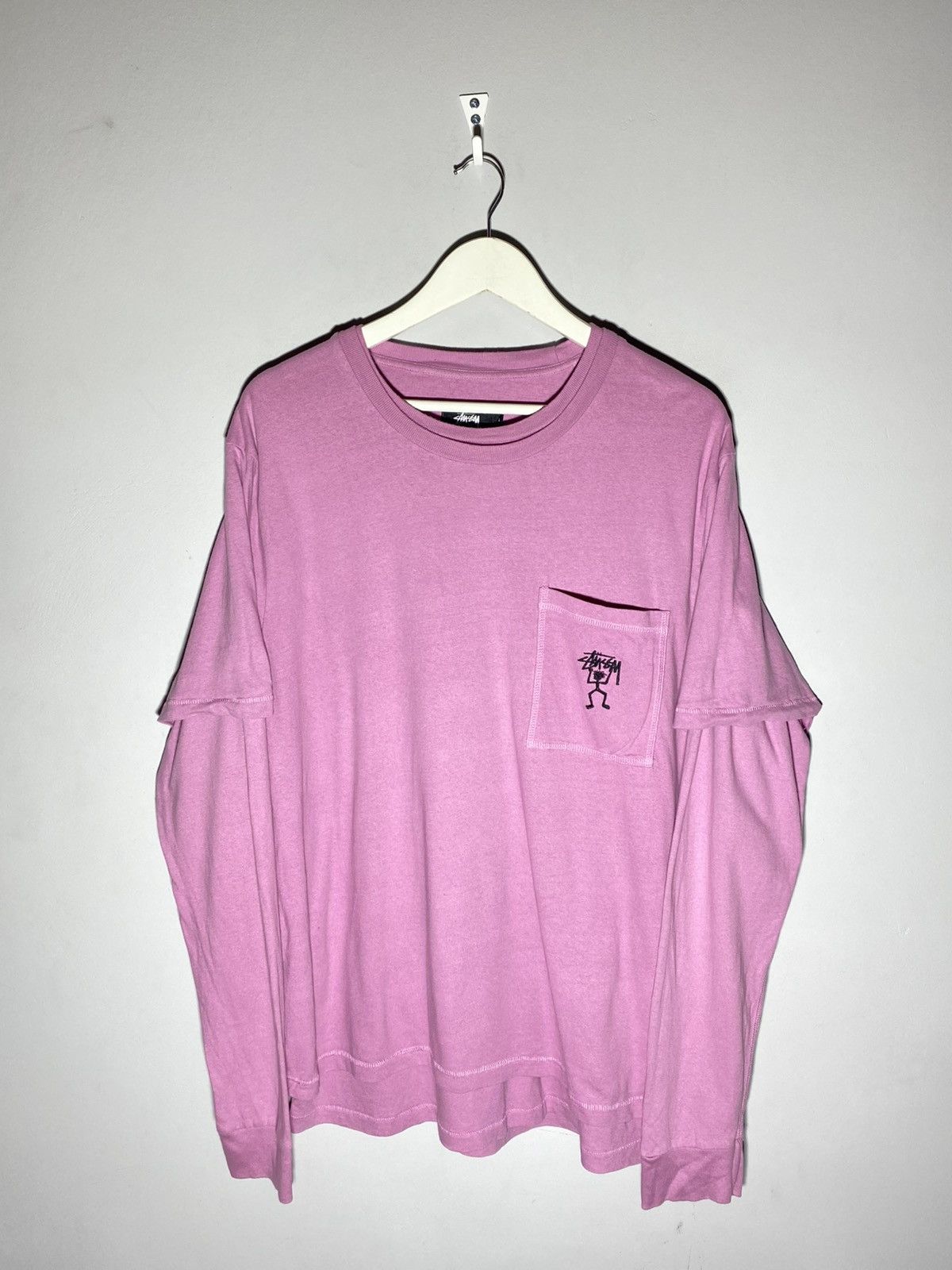 Stussy Stussy Layered Sleeves Crew Neck Long Sleeve Size US L / EU 52-54 / 3 - 1 Thumbnail